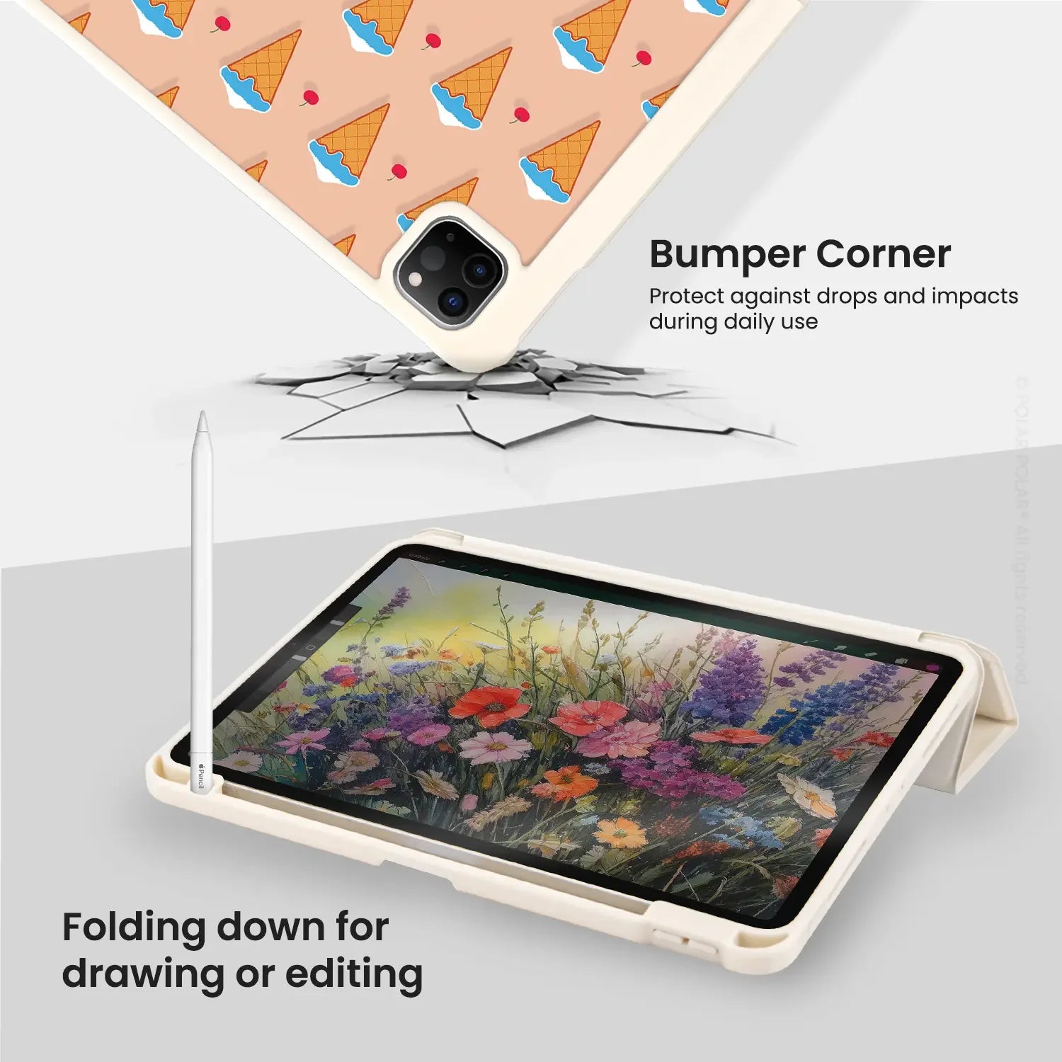 Standard_iPad Pro 11-inch (4th 3rd 2nd gen) | Milky White