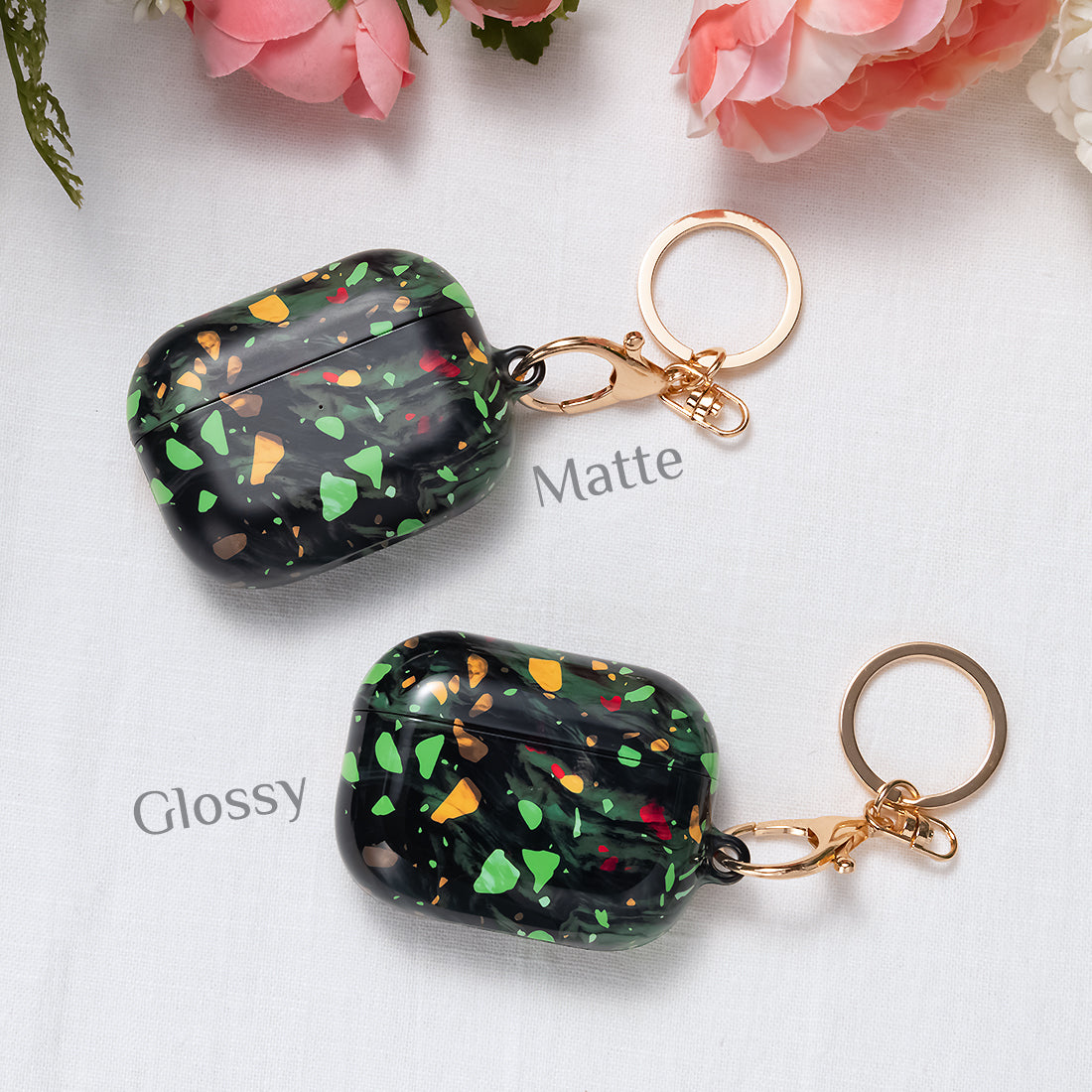 Malachite Terrazzo Gem | AirPods Pro 3 Case