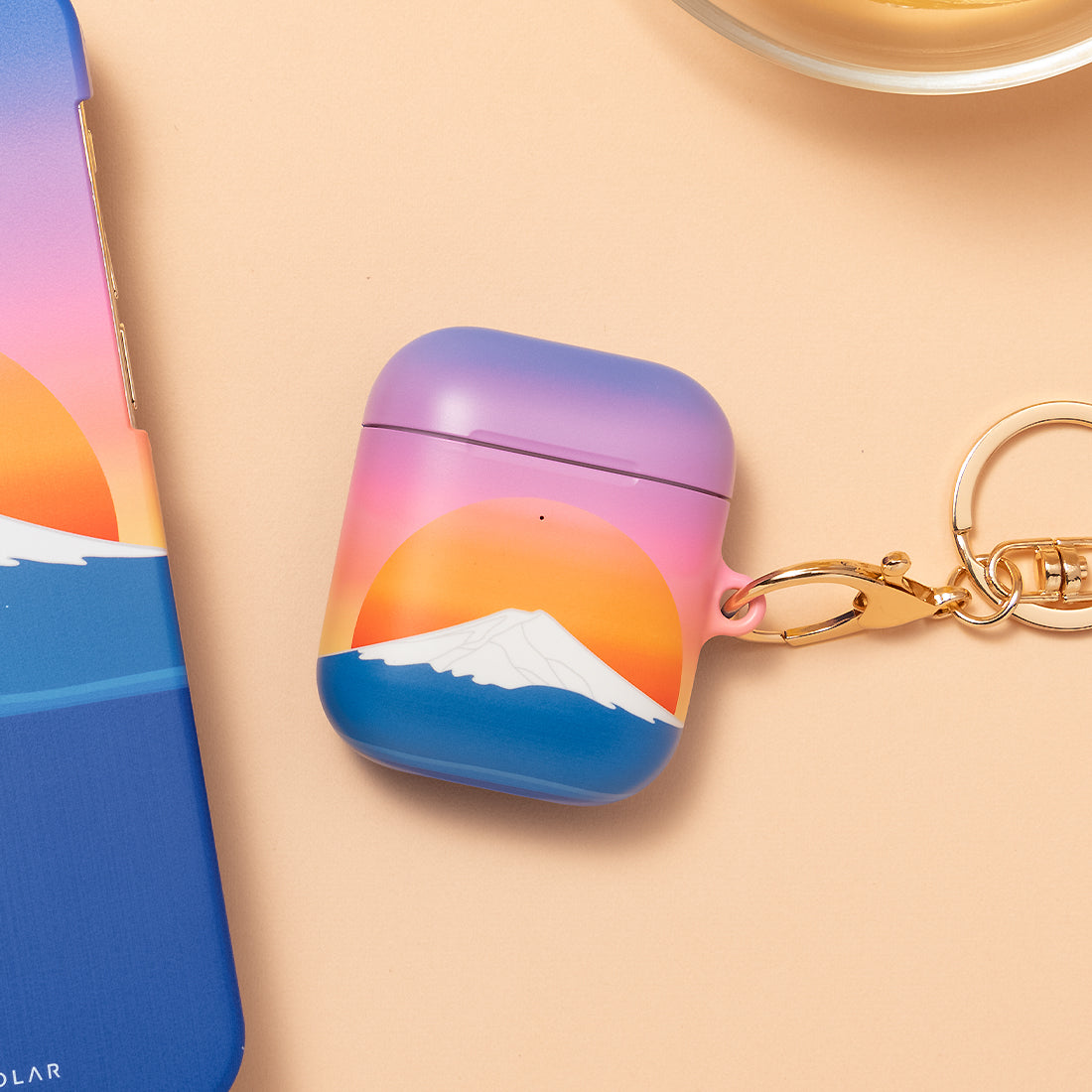 夕陽富士山 AirPods 耳機保護套