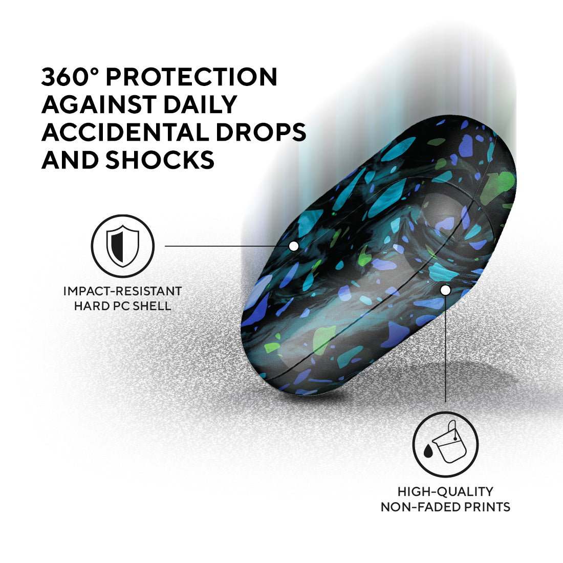 深海水磨寶石 AirPods Pro 保護殼