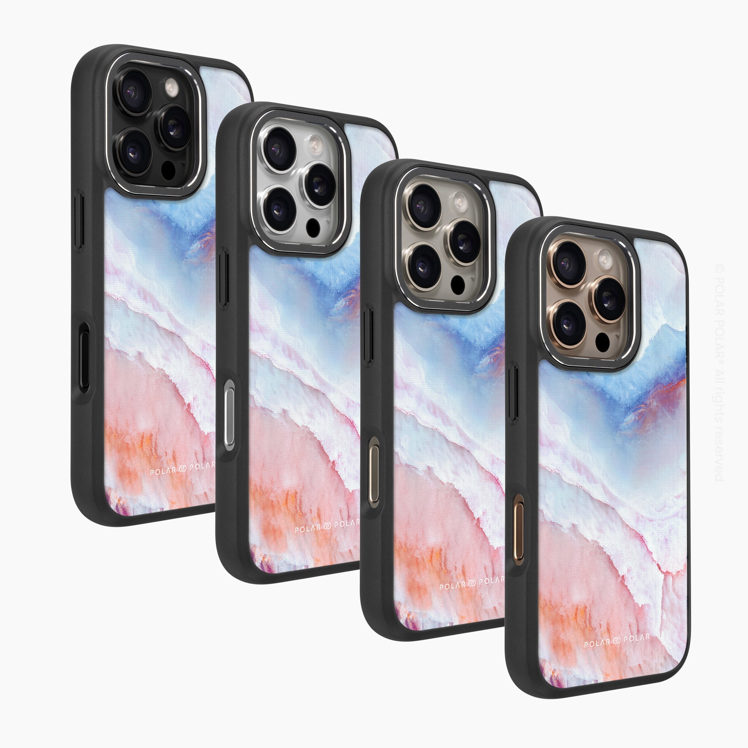 杏色海岸 - iPhone 16 Pro Max 黑磨砂防摔 MagSafe 手機殼