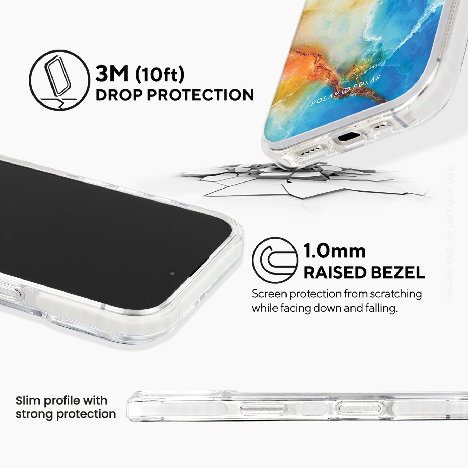 水色陽光 - iPhone 16 Plus 透明邊防摔 MagSafe 手機殼