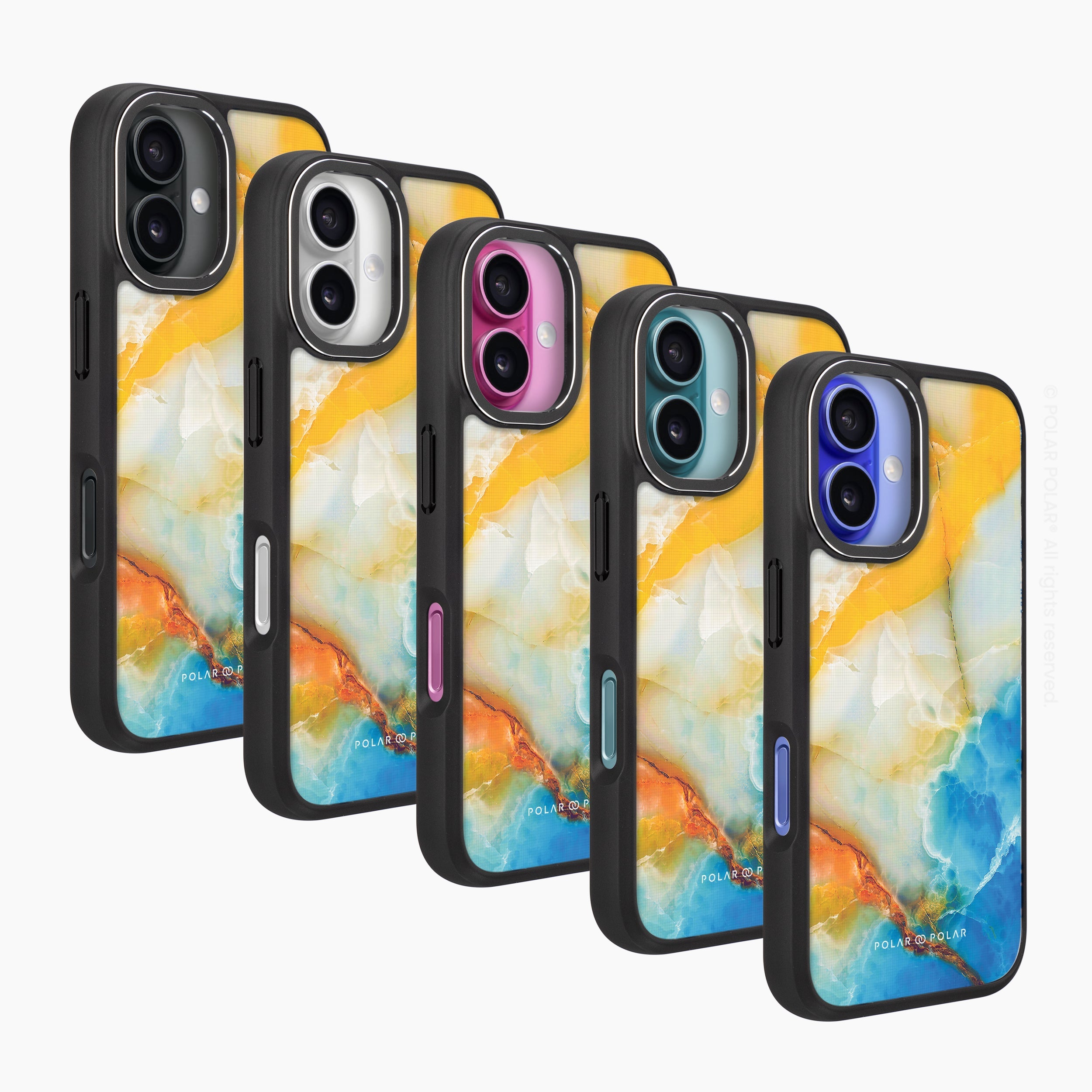 水色陽光 - iPhone 16 Pro 黑磨砂防摔 MagSafe 手機殼