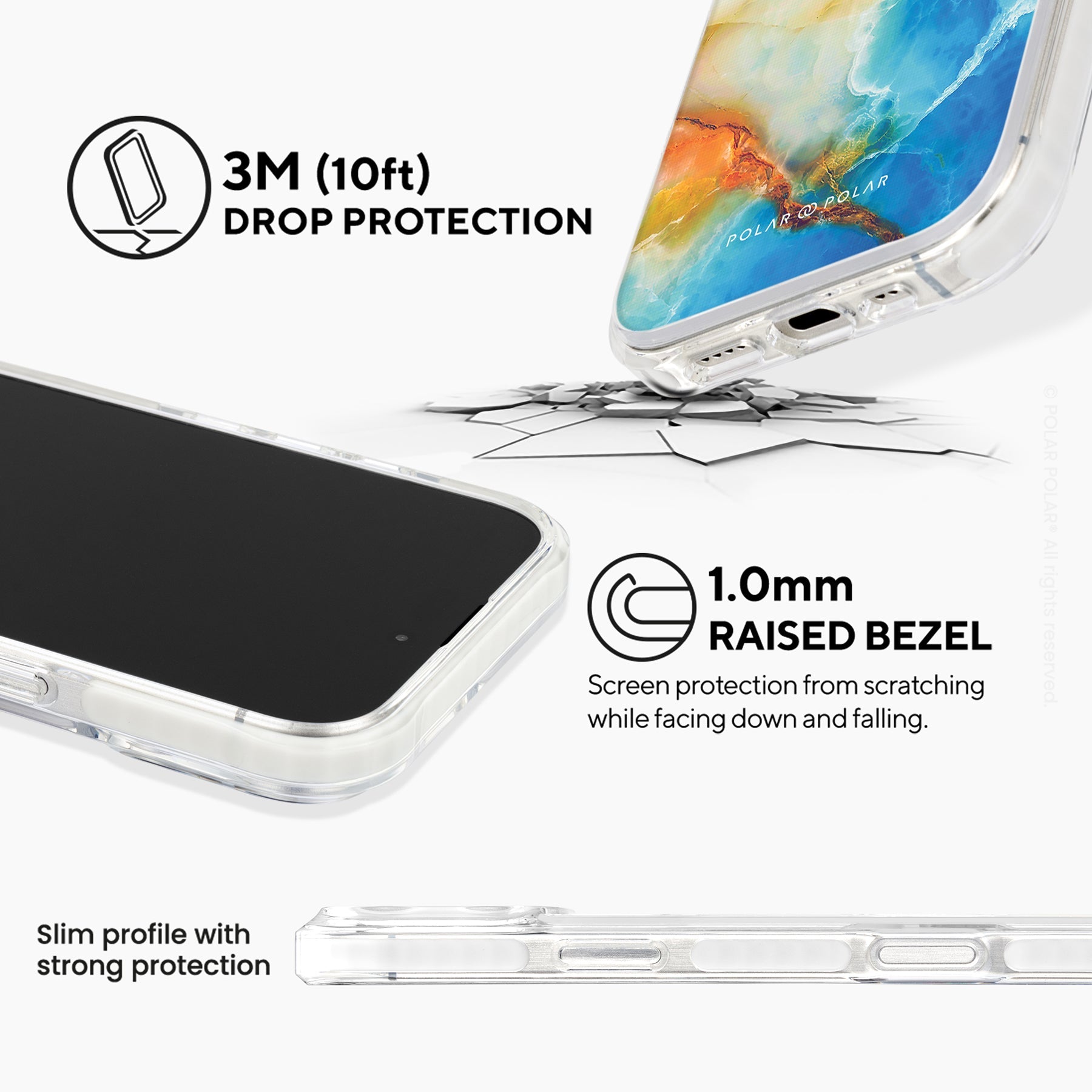 水色陽光 - iPhone 16 Pro 透明邊防摔 MagSafe 手機殼