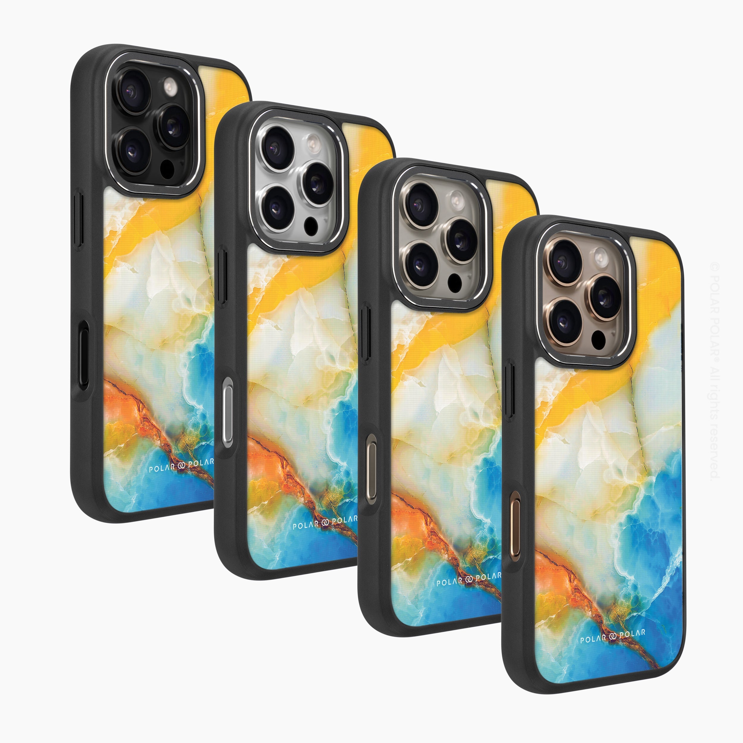 水色陽光 - iPhone 16 Pro Max 黑磨砂防摔 MagSafe 手機殼