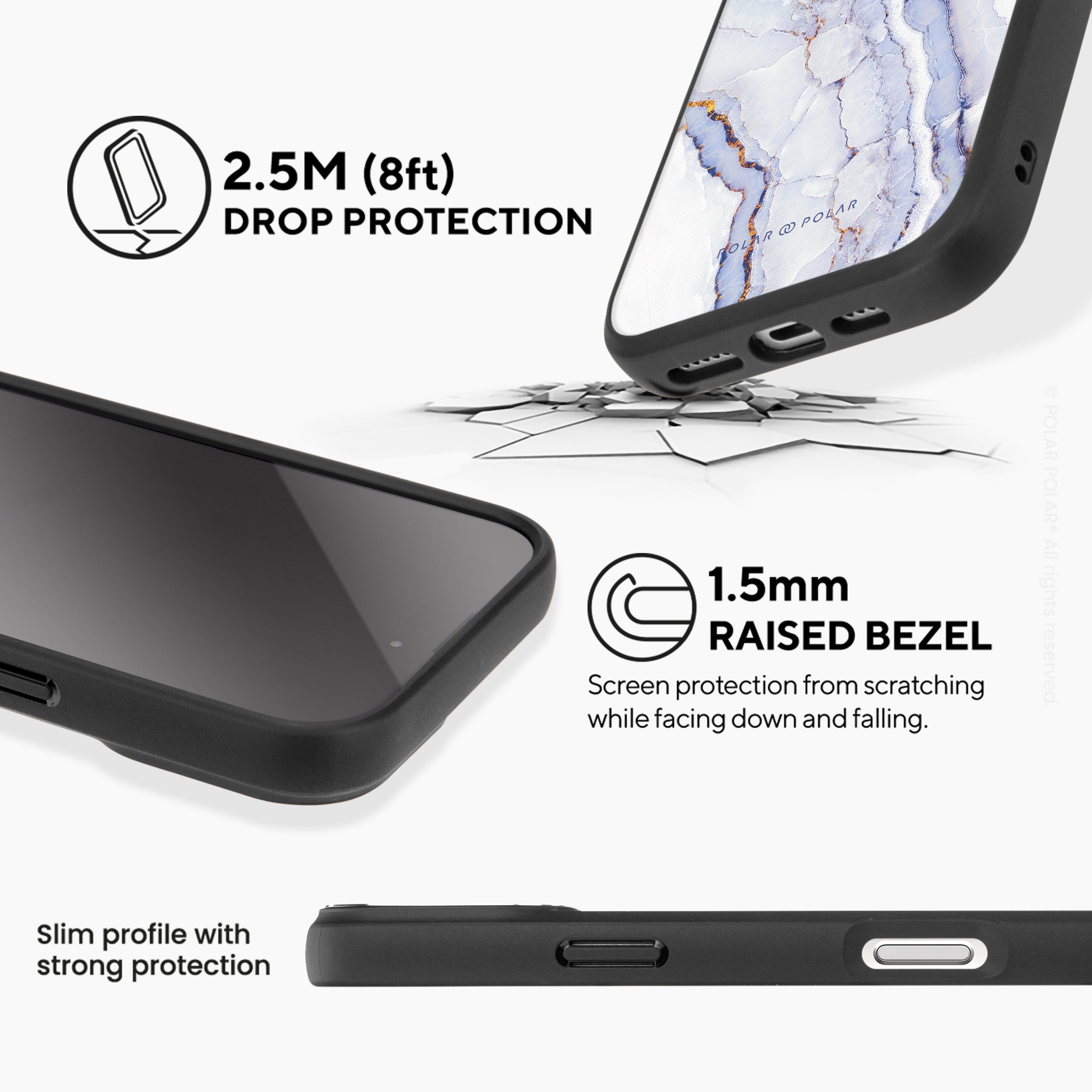 北冰洋 - iPhone 16 Pro Max 黑磨砂防摔 MagSafe 手機殼