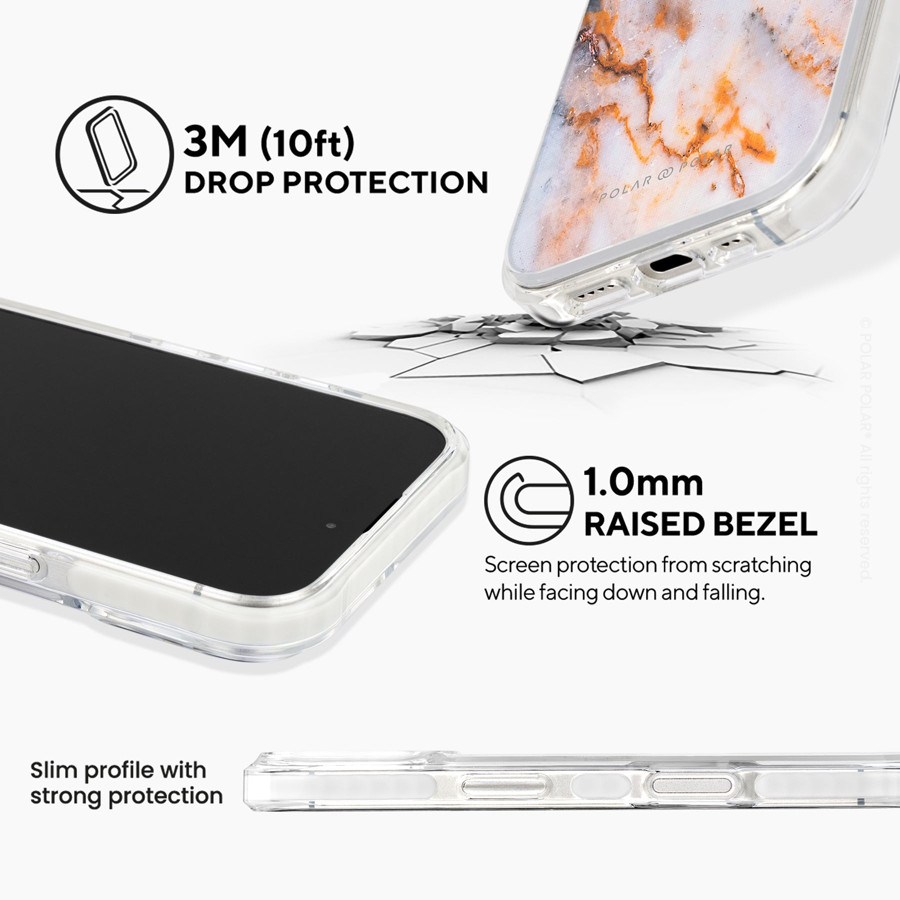 奶油咖啡紋 - iPhone 16 透明邊防摔 MagSafe 手機殼