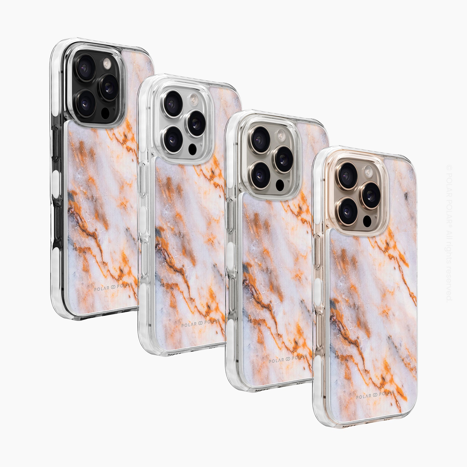 奶油咖啡紋 - iPhone 16 Pro 透明邊防摔 MagSafe 手機殼