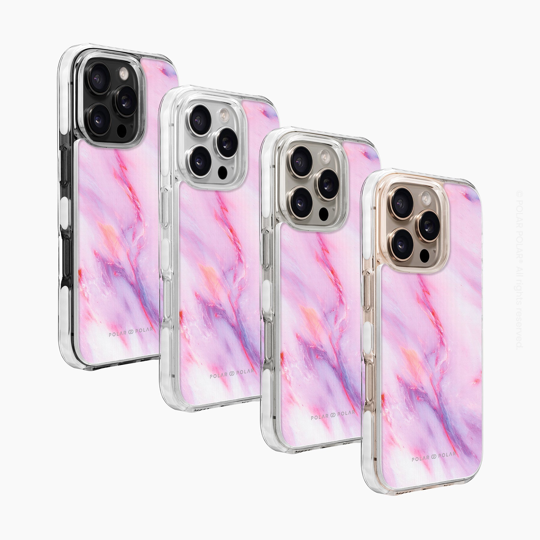 甜美棉花糖紋 - iPhone 16 Pro 透明邊防摔 MagSafe 手機殼