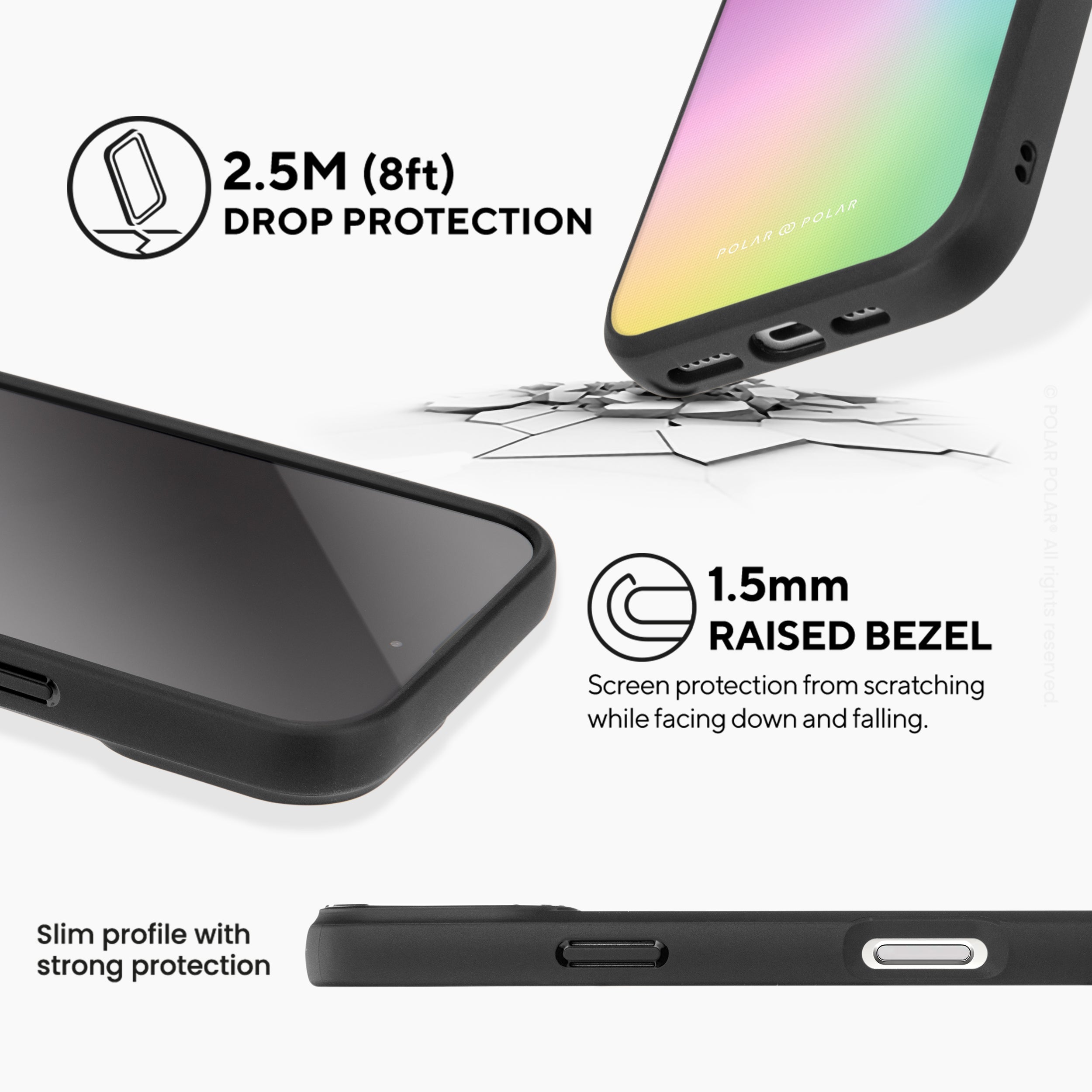 幻影日夢 - iPhone 16 Pro 黑磨砂防摔 MagSafe 手機殼