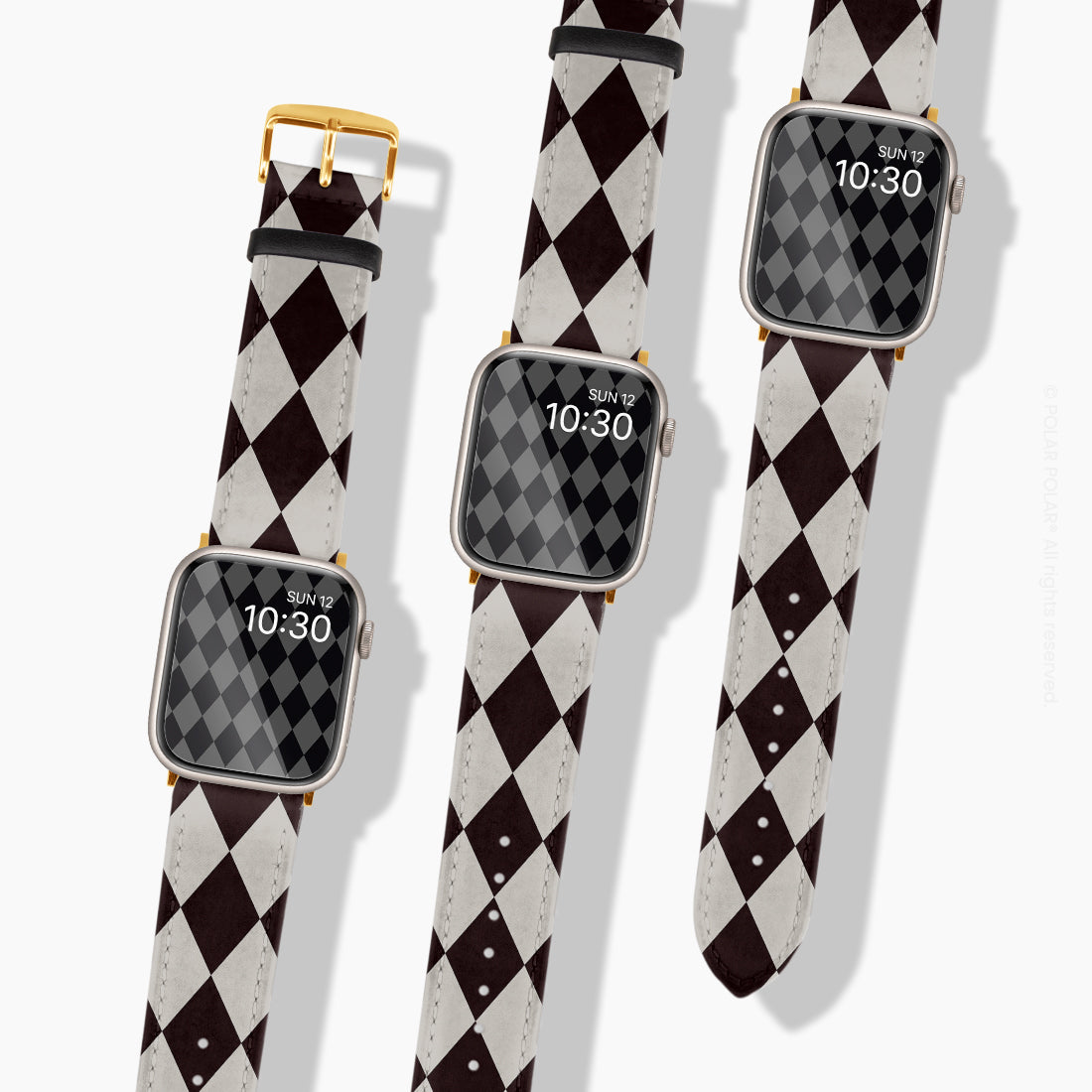 黑鑽石格子 - Apple Watch 錶帶