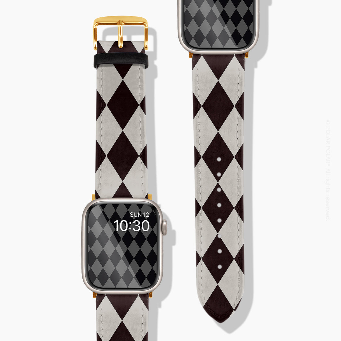 黑鑽石格子 - Apple Watch 錶帶