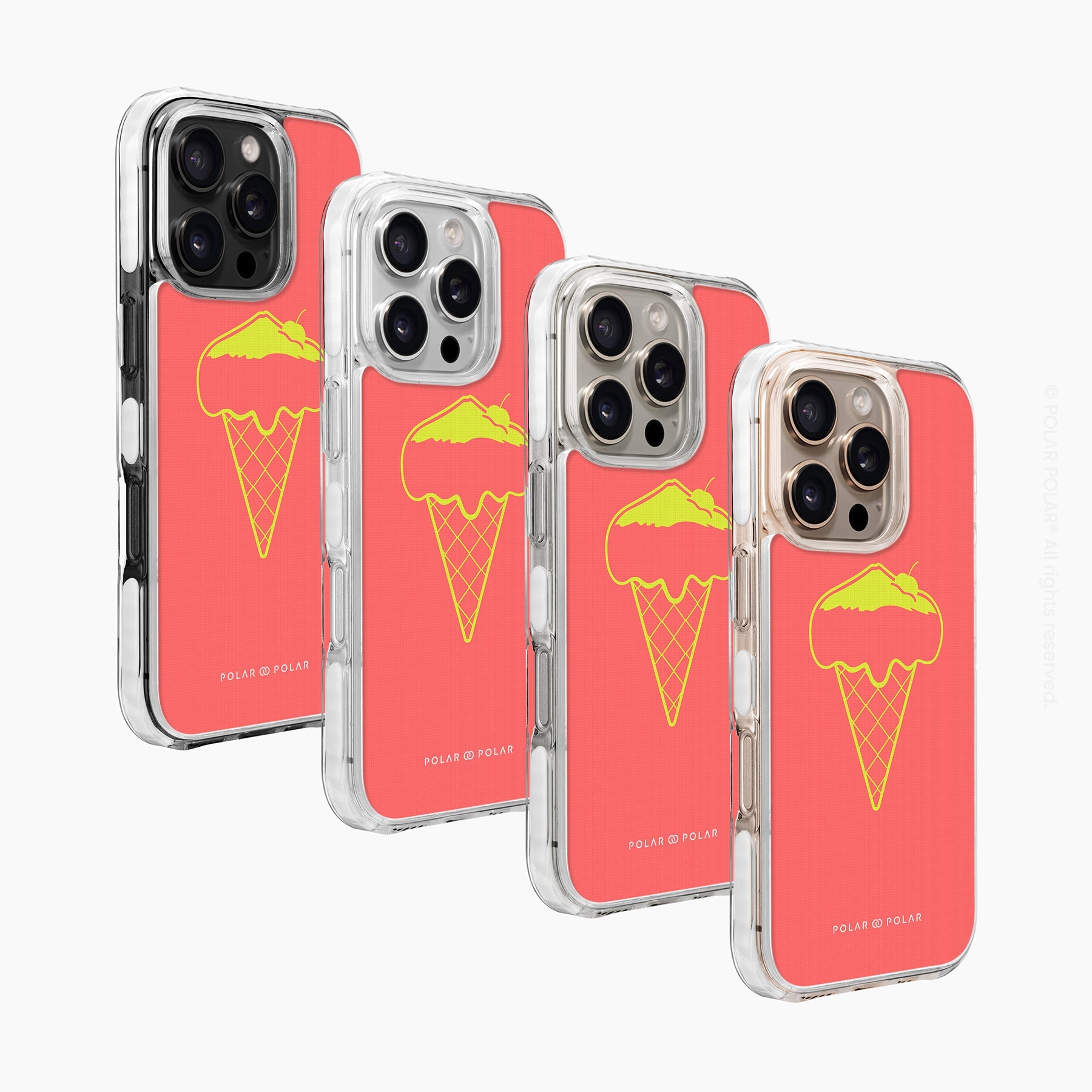 富士山珊瑚雪糕 - iPhone 16 Pro 透明邊防摔 MagSafe 手機殼