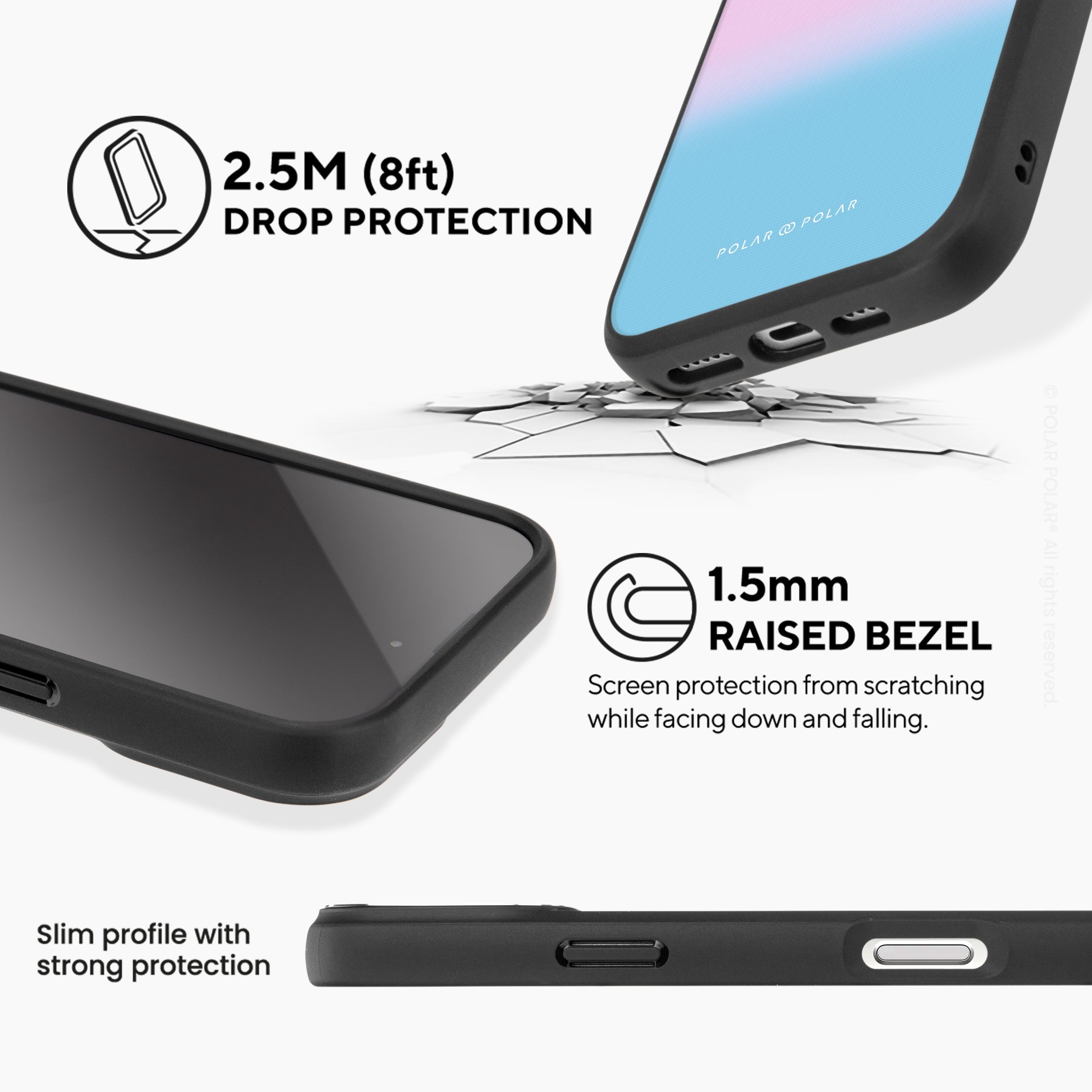 浪漫富士山 - iPhone 16 Pro 黑磨砂防摔 MagSafe 手機殼