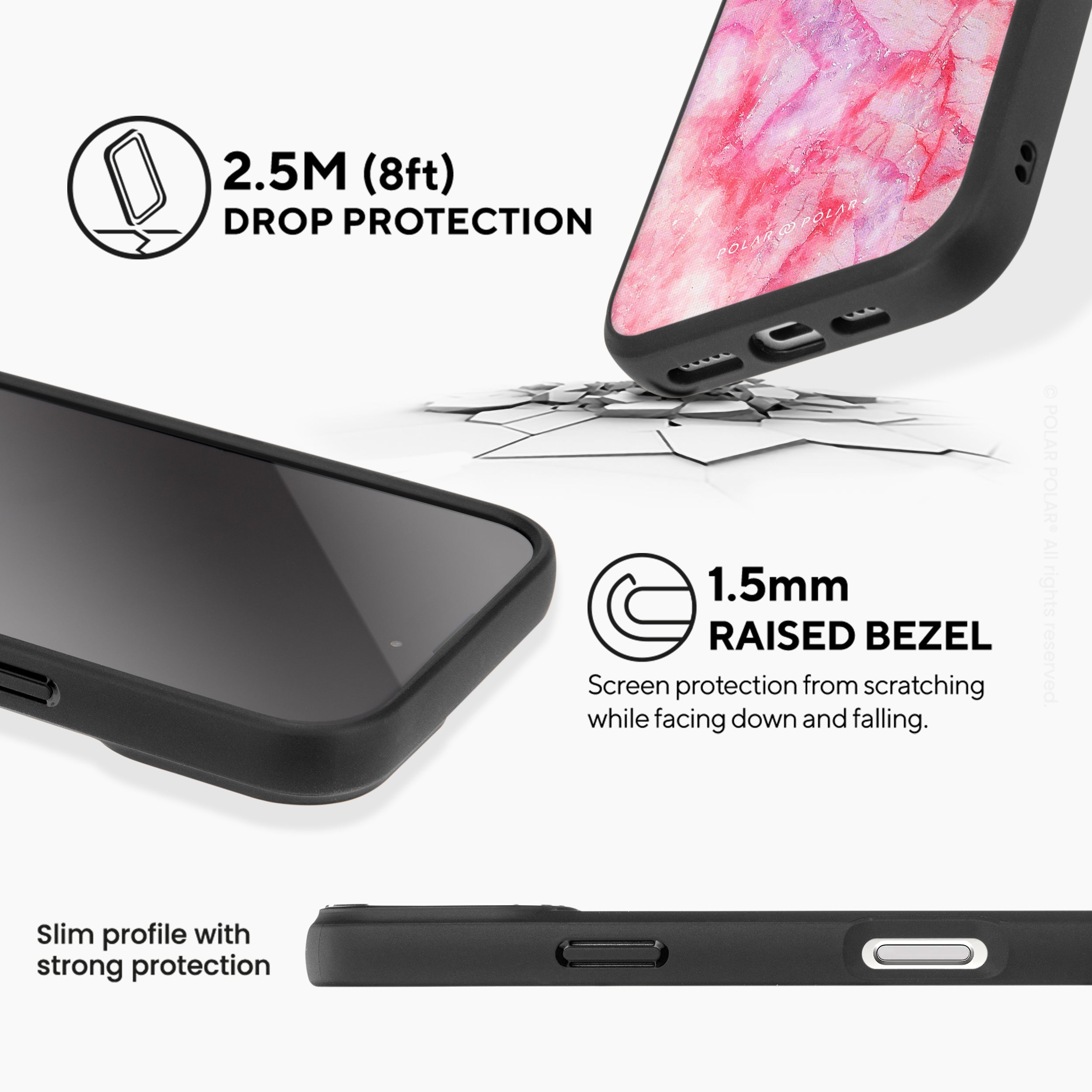 暮色島岸 - iPhone 16 黑磨砂防摔 MagSafe 手機殼