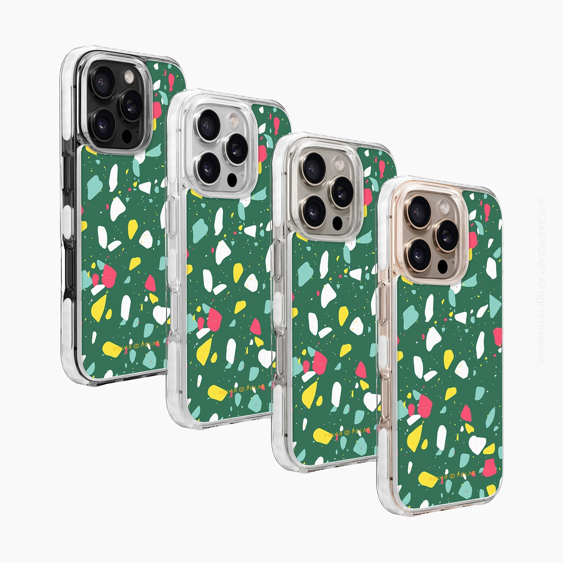 綠茵水磨石 - iPhone 16 Pro 透明邊防摔 MagSafe 手機殼