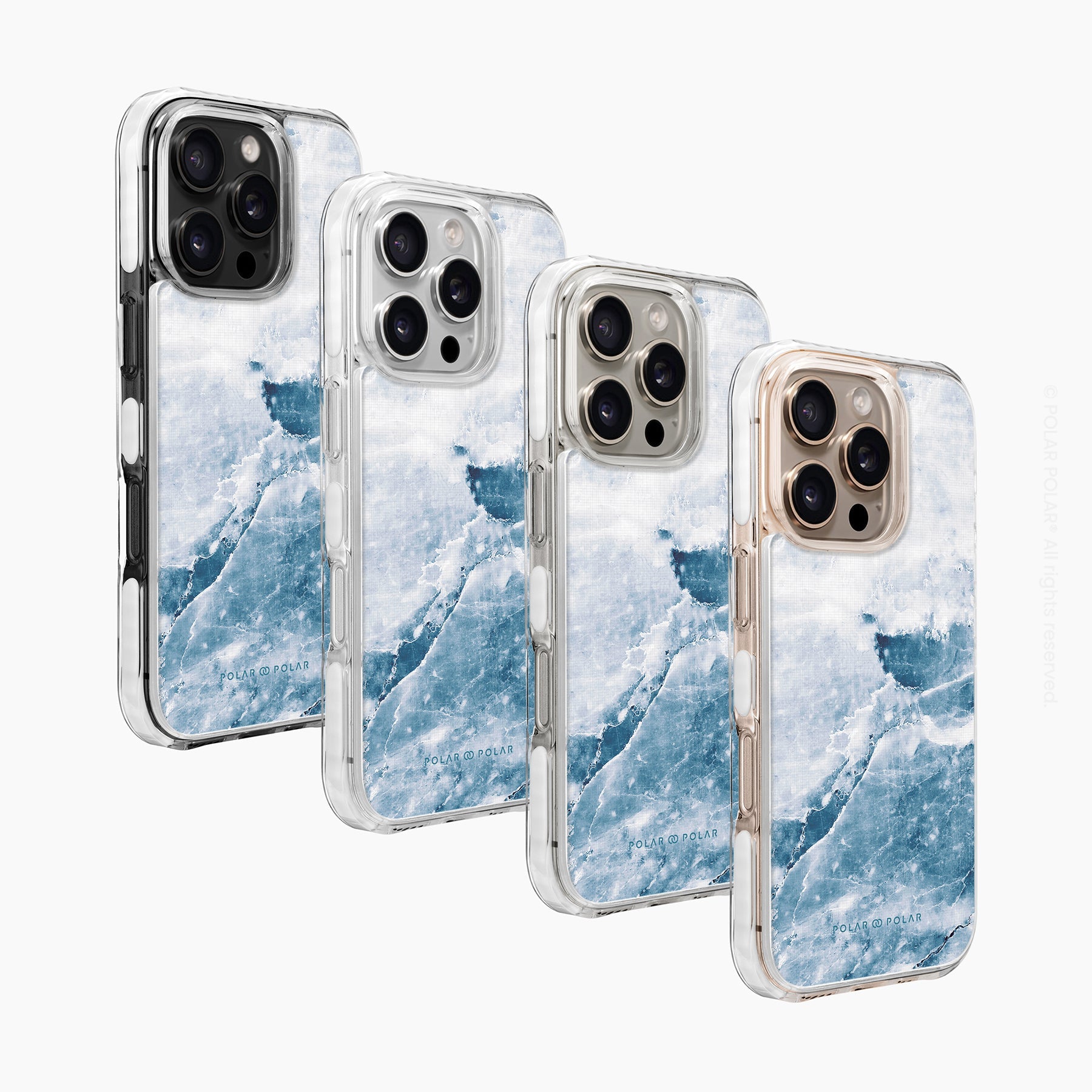 冷灰石紋 - iPhone 16 Pro 透明邊防摔 MagSafe 手機殼