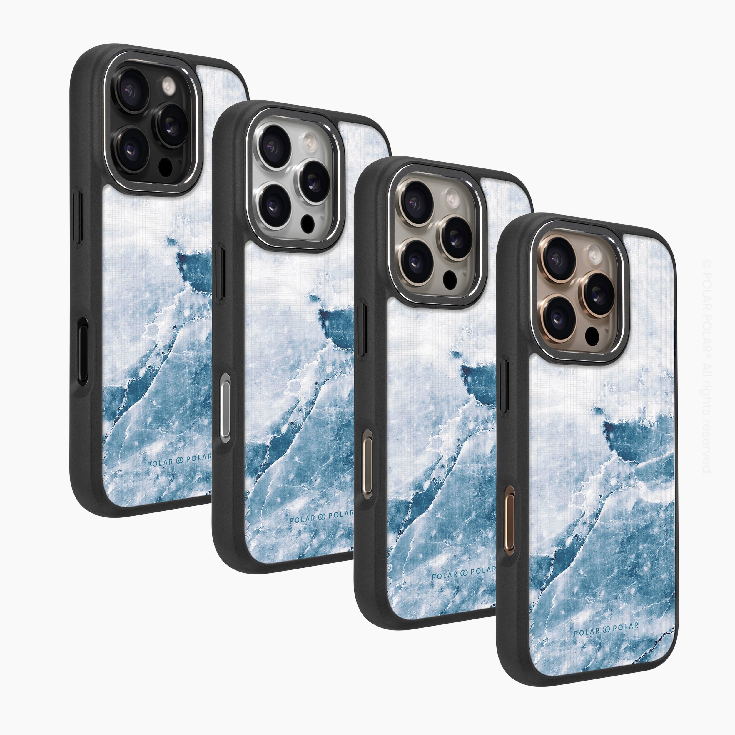 冷灰石紋 - iPhone 16 Pro Max 黑磨砂防摔 MagSafe 手機殼