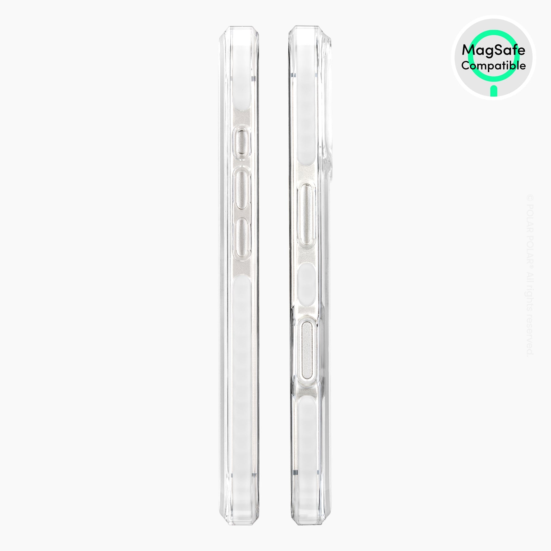 冬之森林石紋 - iPhone 16 Plus 透明邊防摔 MagSafe 手機殼