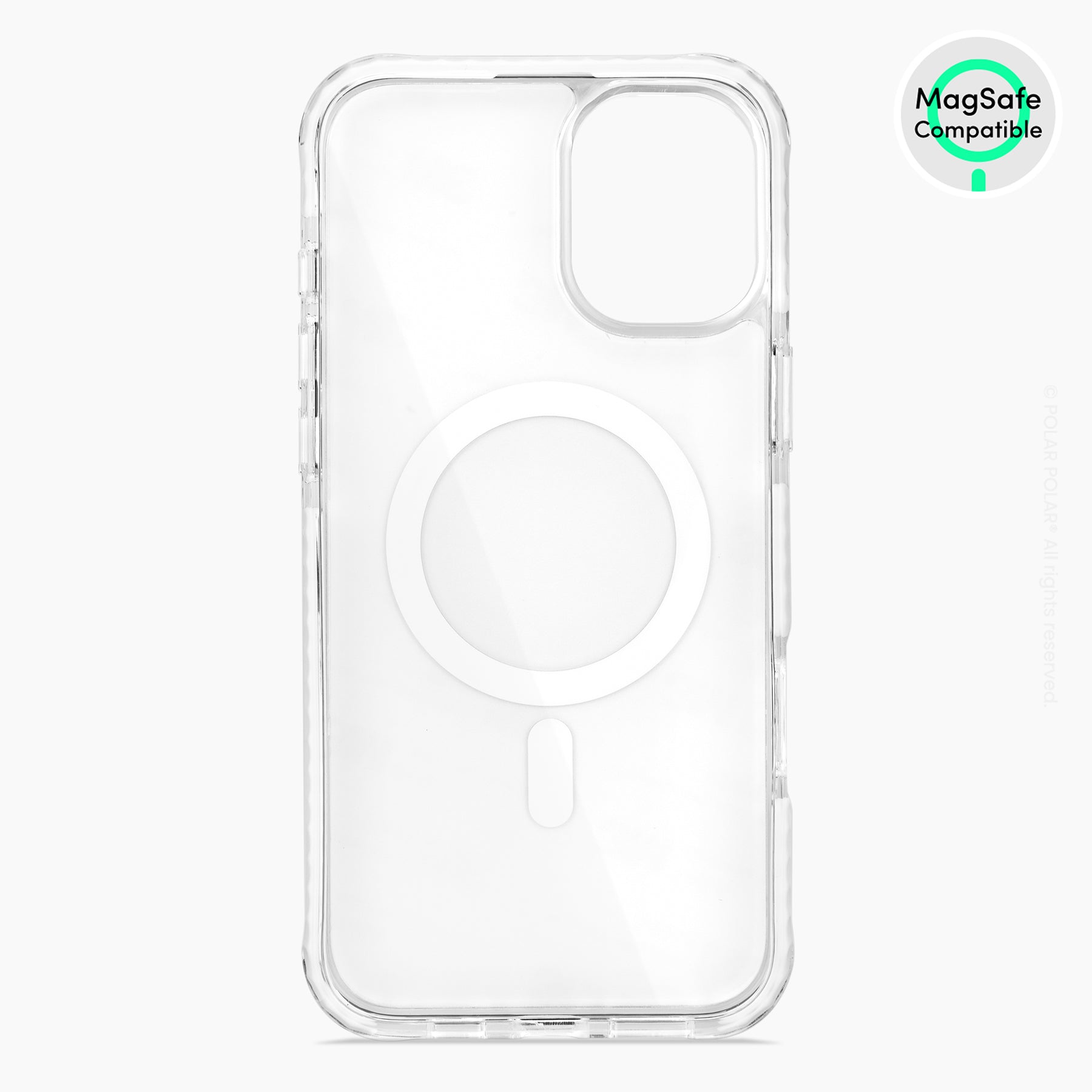 紫丁香水磨石 - iPhone 16 Plus 透明邊防摔 MagSafe 手機殼