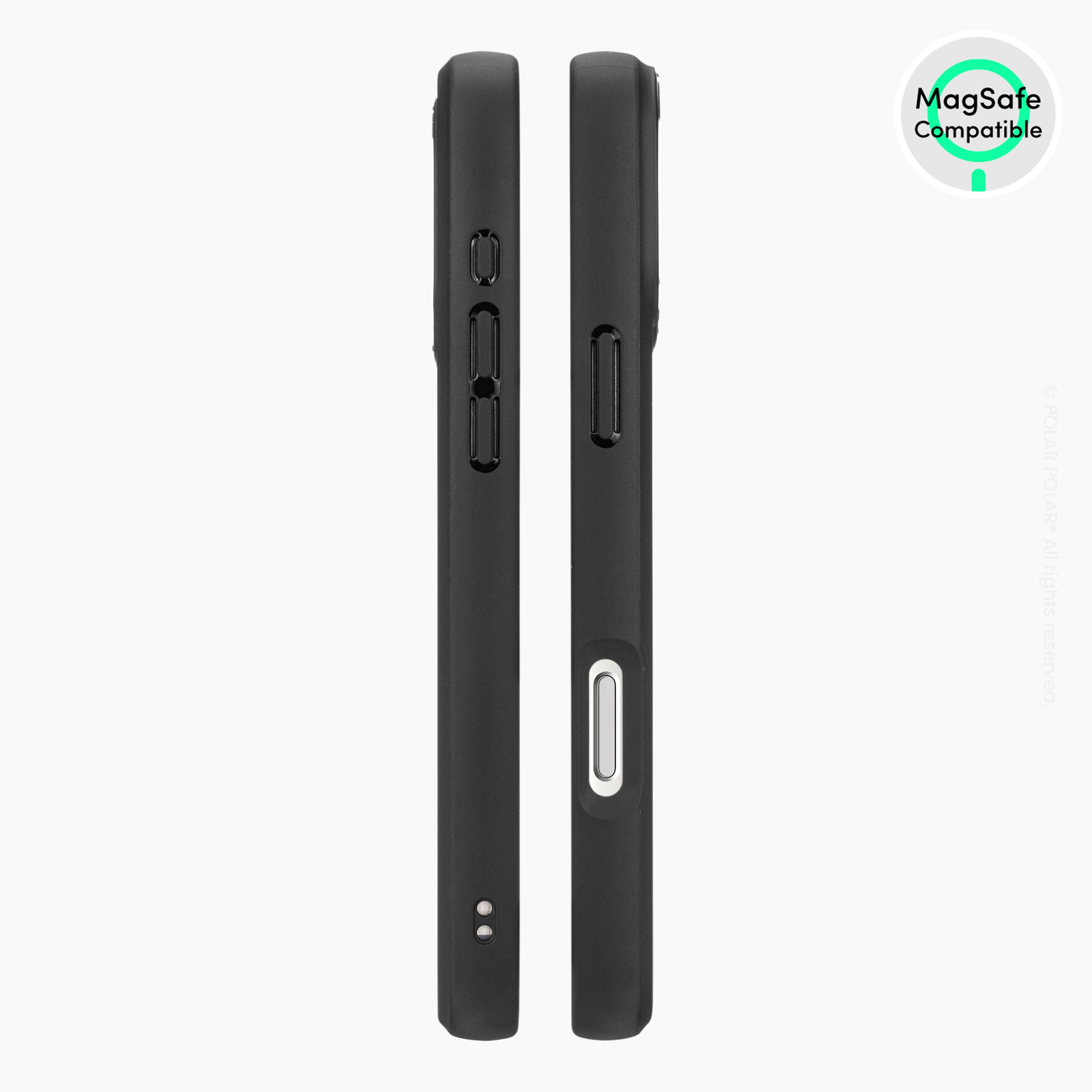 米色水磨石 - iPhone 16 Pro Max 黑磨砂防摔 MagSafe 手機殼