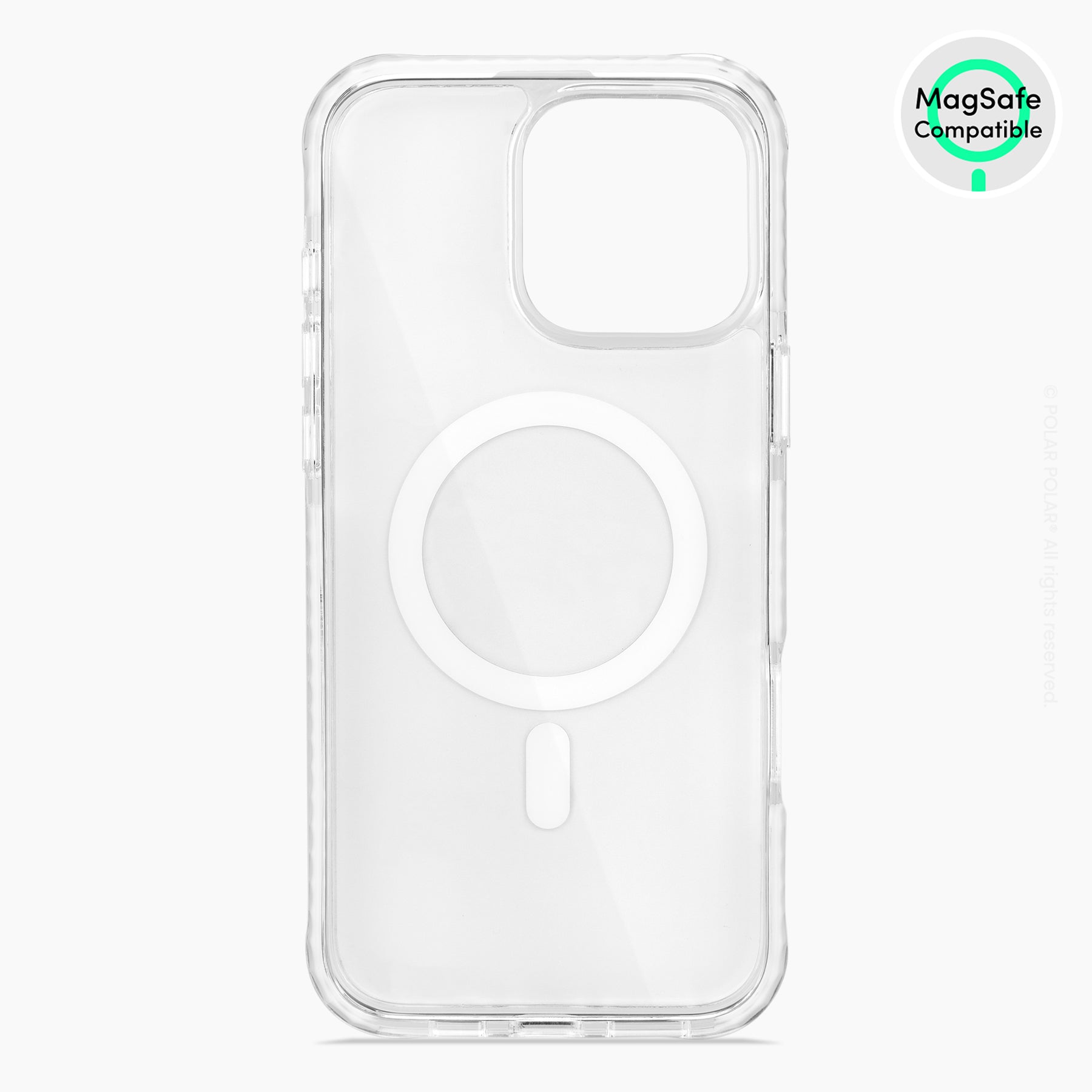 火辣水磨石 - iPhone 16 Pro Max 透明邊防摔 MagSafe 手機殼