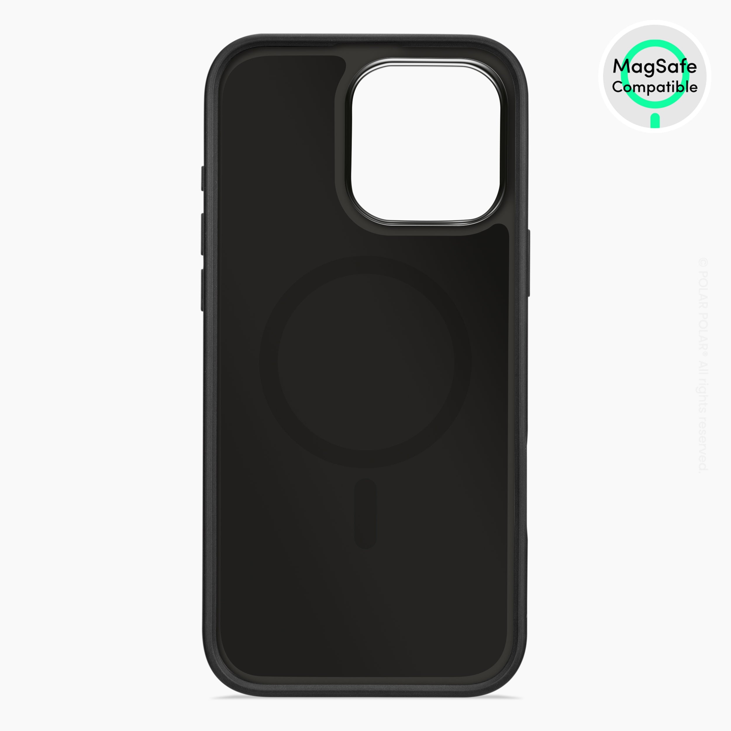 米色水磨石 - iPhone 16 Pro Max 黑磨砂防摔 MagSafe 手機殼