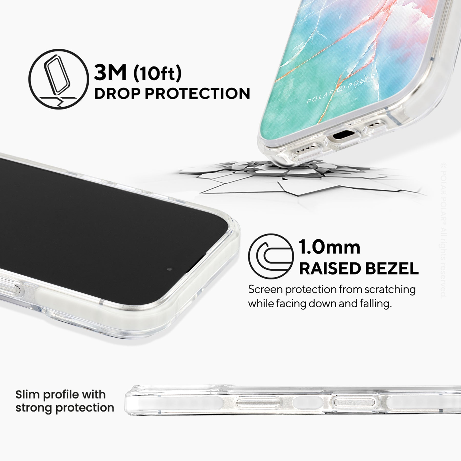 魅幻天空 - iPhone 16 透明邊防摔 MagSafe 手機殼