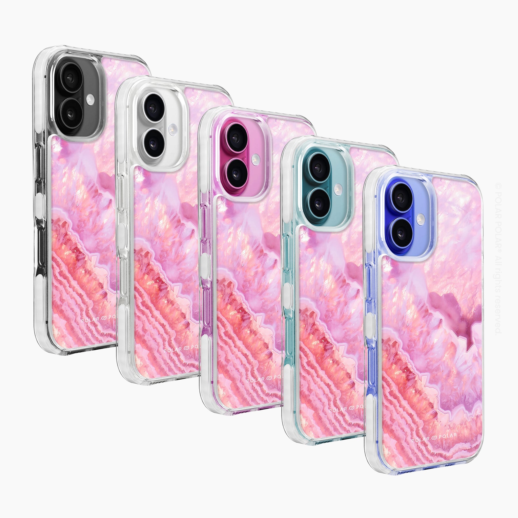 迷濛玫瑰珊瑚 - iPhone 16 Plus 透明邊防摔 MagSafe 手機殼