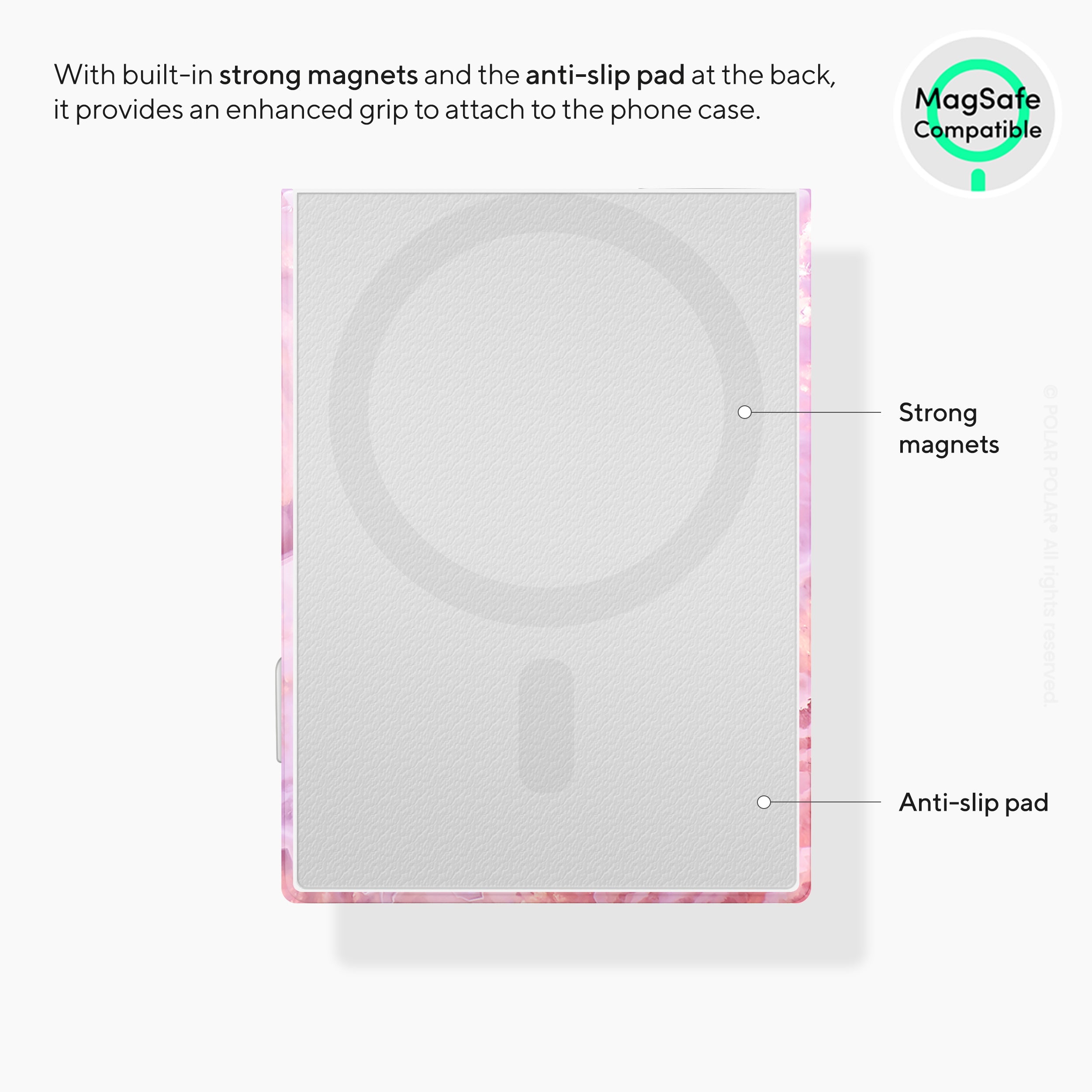 迷濛玫瑰珊瑚 MagSafe 卡套