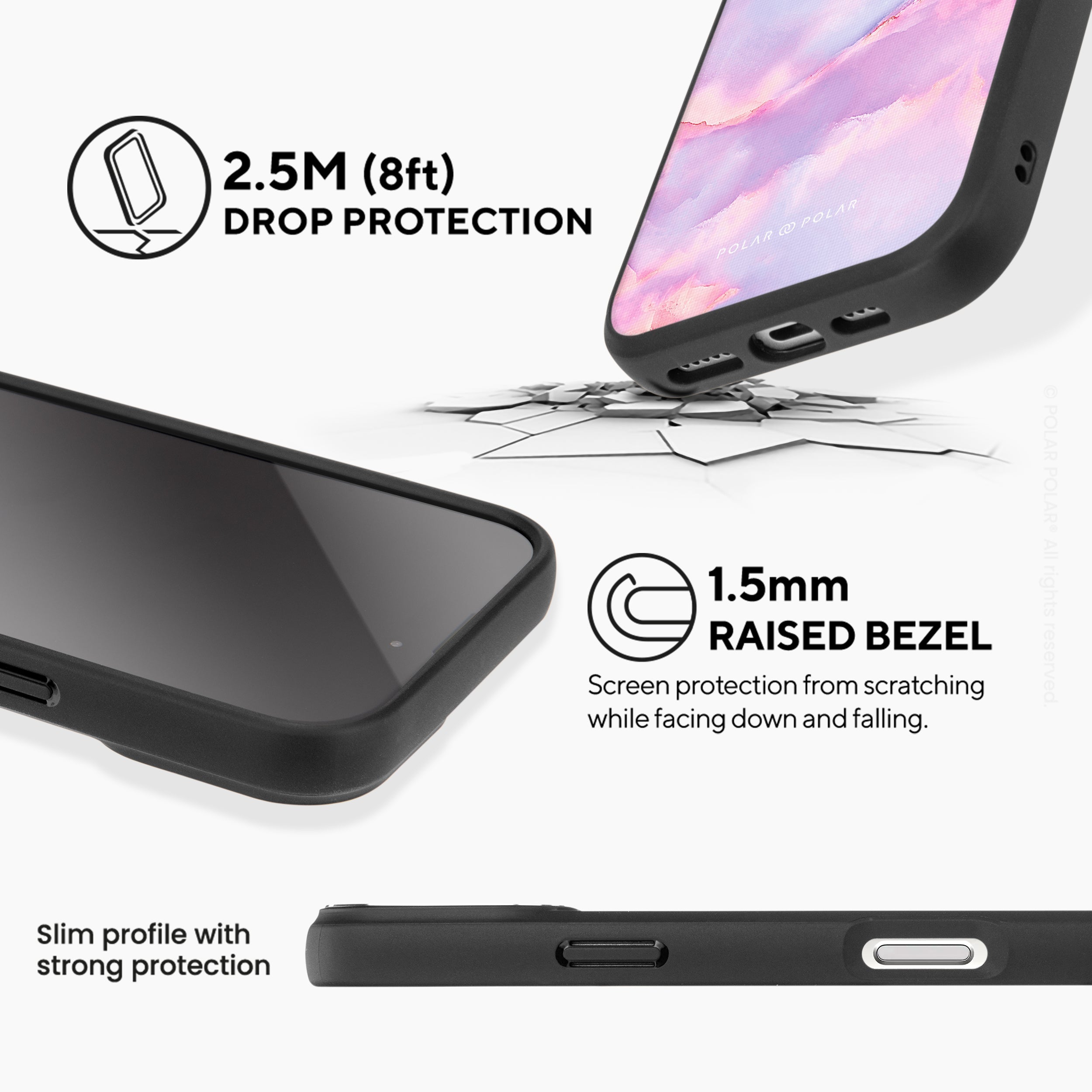 神話天空 - iPhone 16 Pro 黑磨砂防摔 MagSafe 手機殼