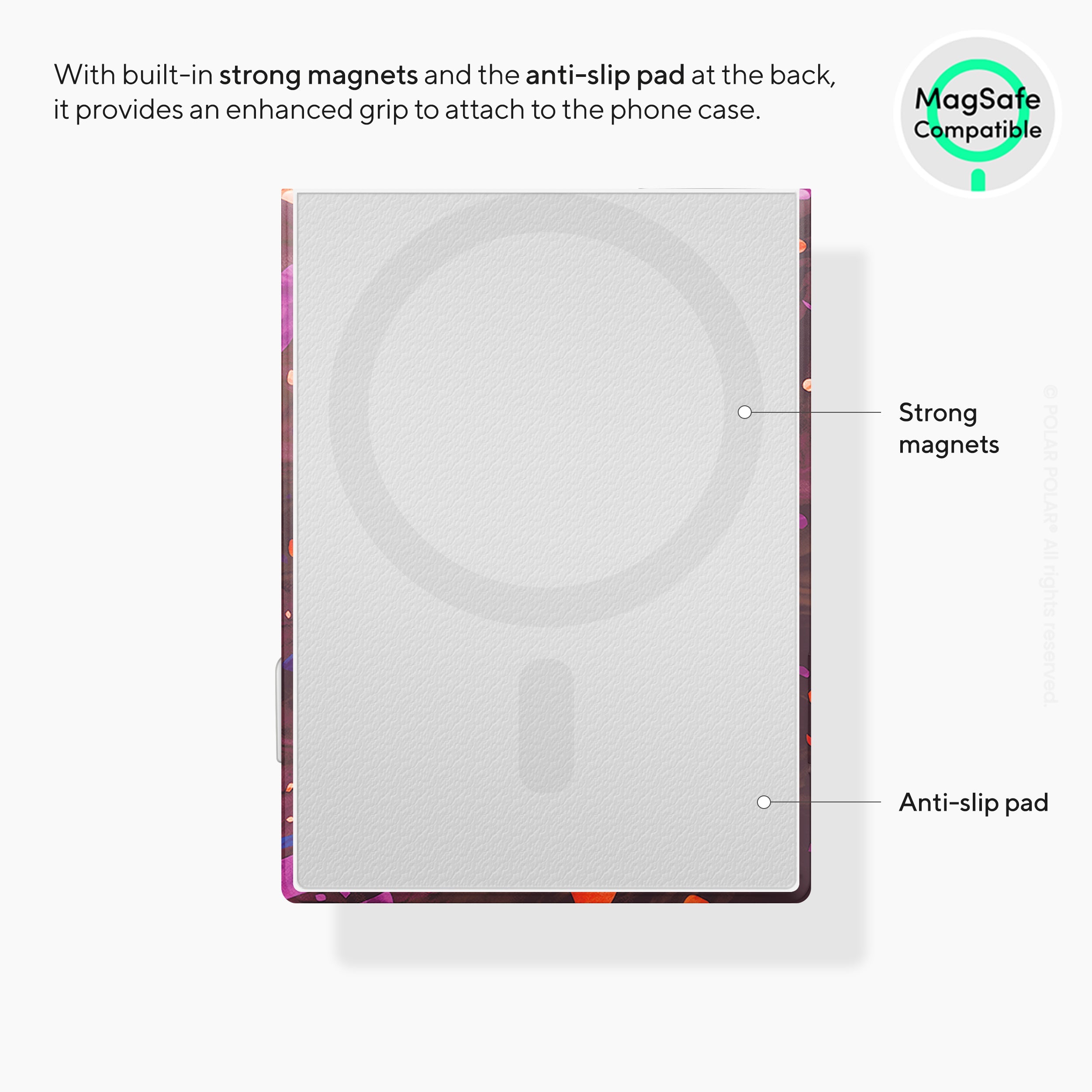 火辣水磨石 MagSafe 卡套