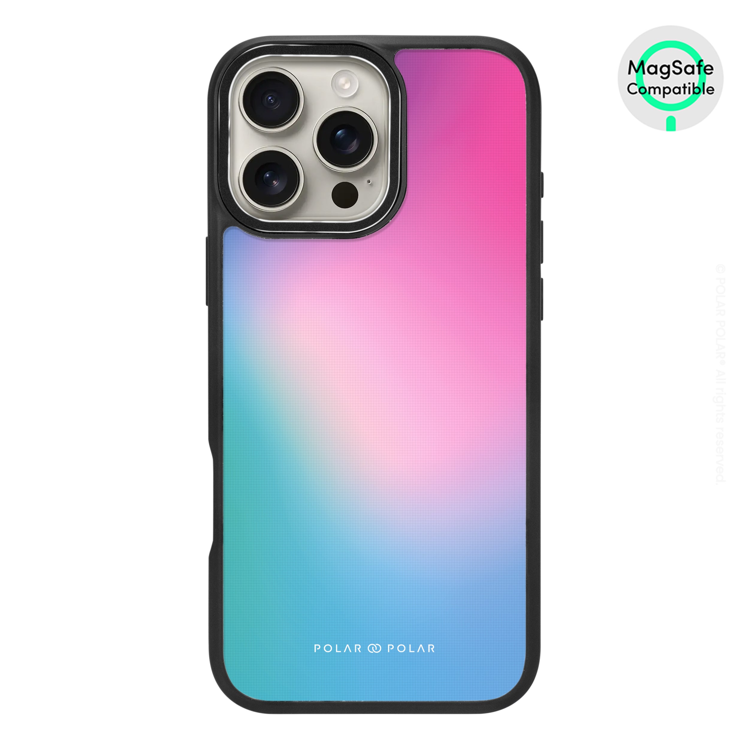 極光之地 - iPhone 16 Pro Max 黑磨砂防摔 MagSafe 手機殼