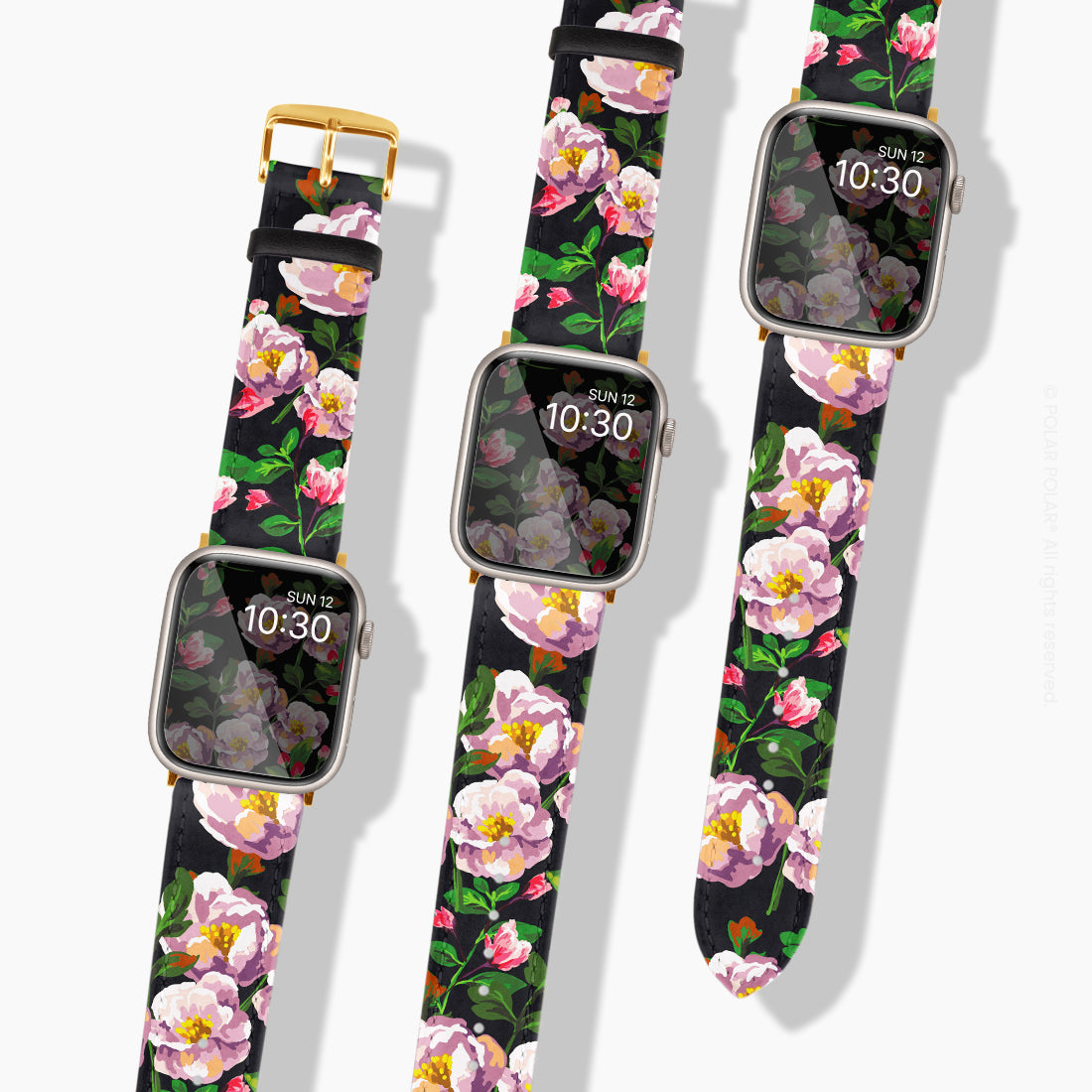 紫色山茶花 -  Apple Watch 錶帶