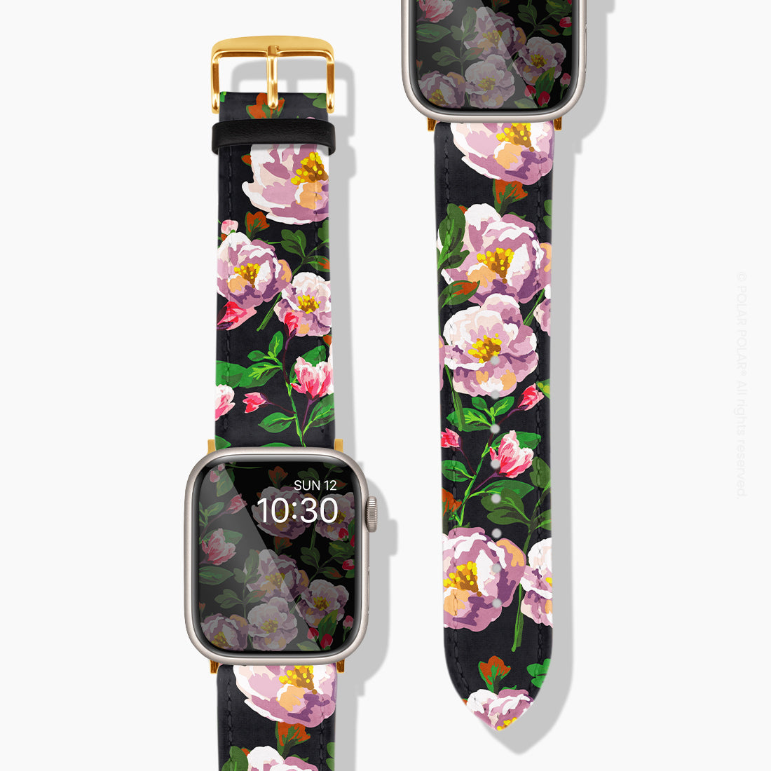 紫色山茶花 -  Apple Watch 錶帶