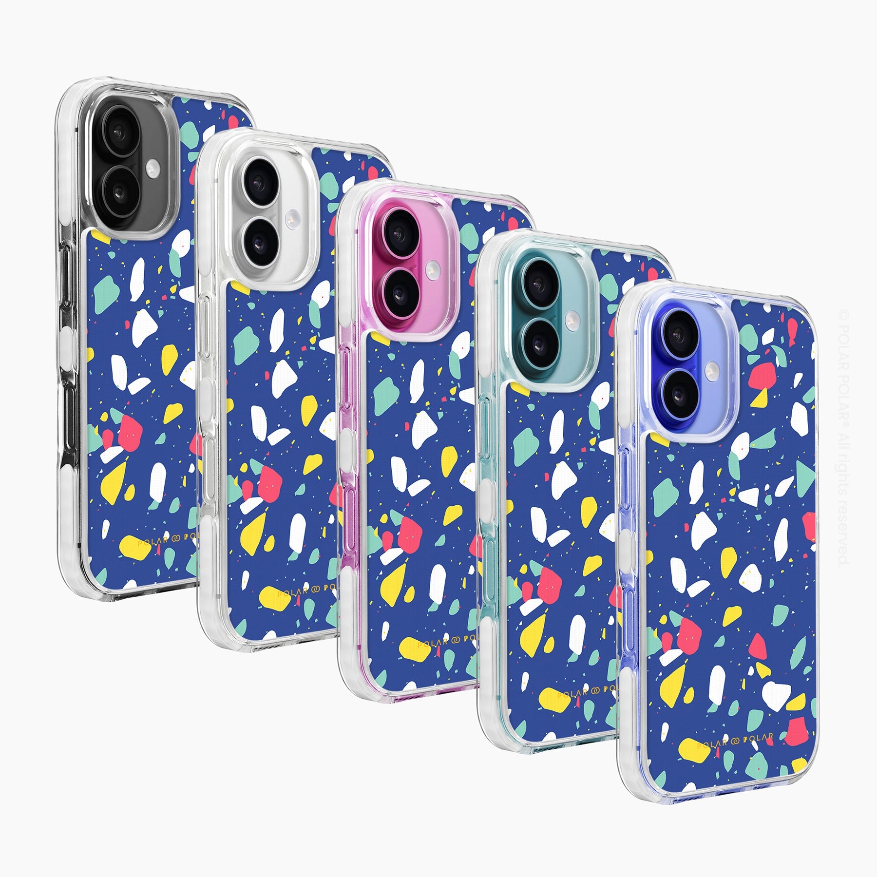 寶藍水磨石 - iPhone 16 Plus 透明邊防摔 MagSafe 手機殼
