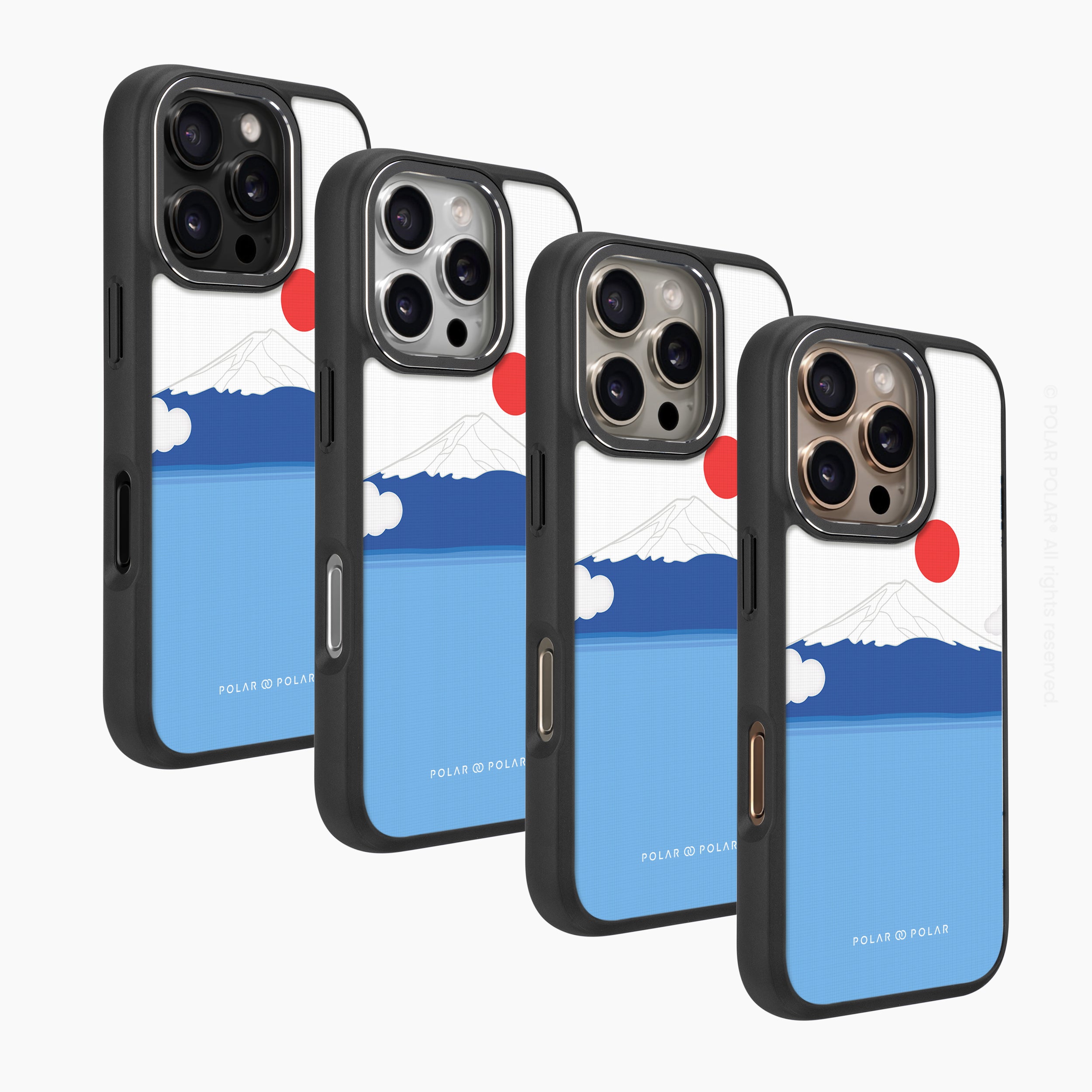 夏の富士山 - iPhone 16 Pro Max 黑磨砂防摔 MagSafe 手機殼