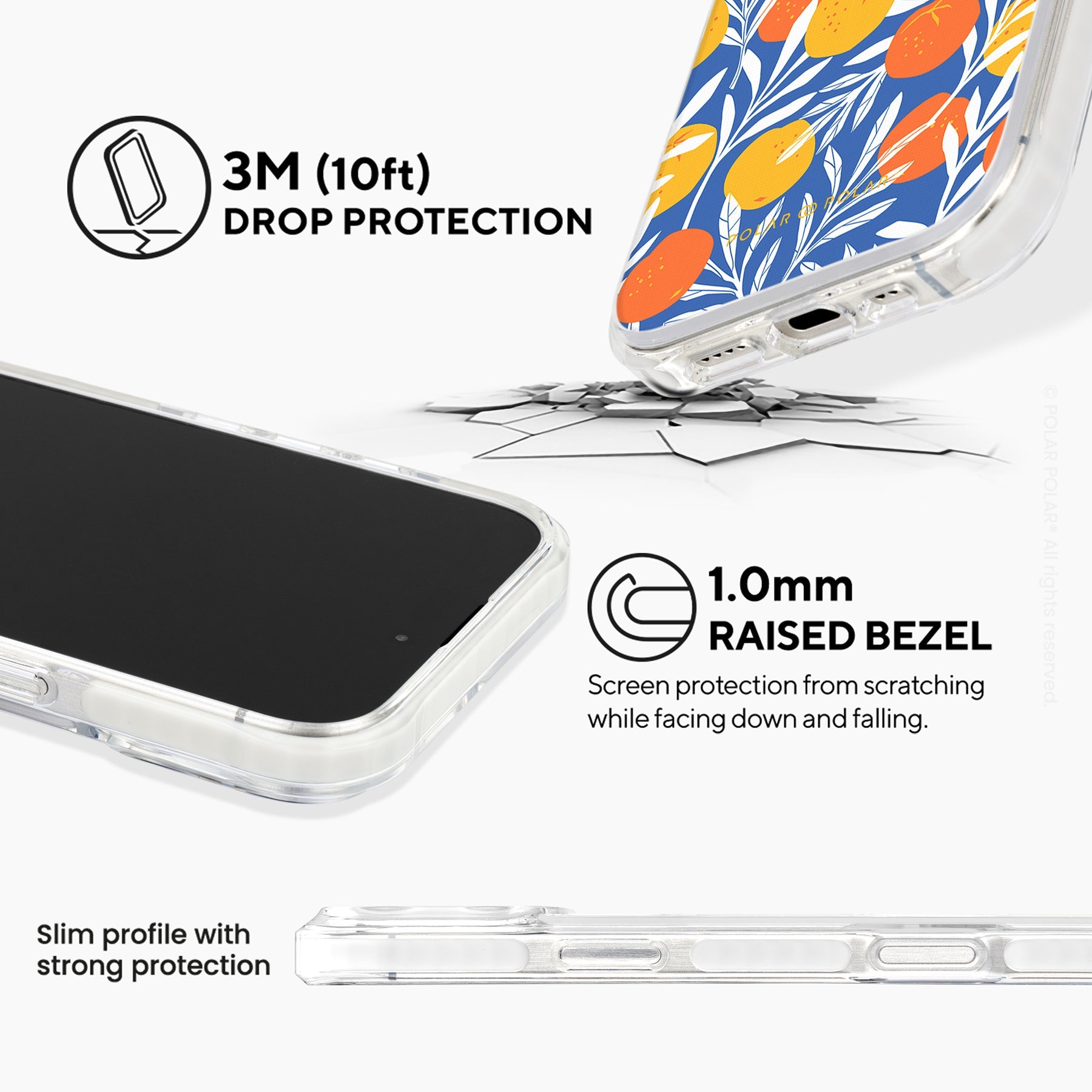 夏季橘子 - iPhone 16 Pro Max 透明邊防摔 MagSafe 手機殼