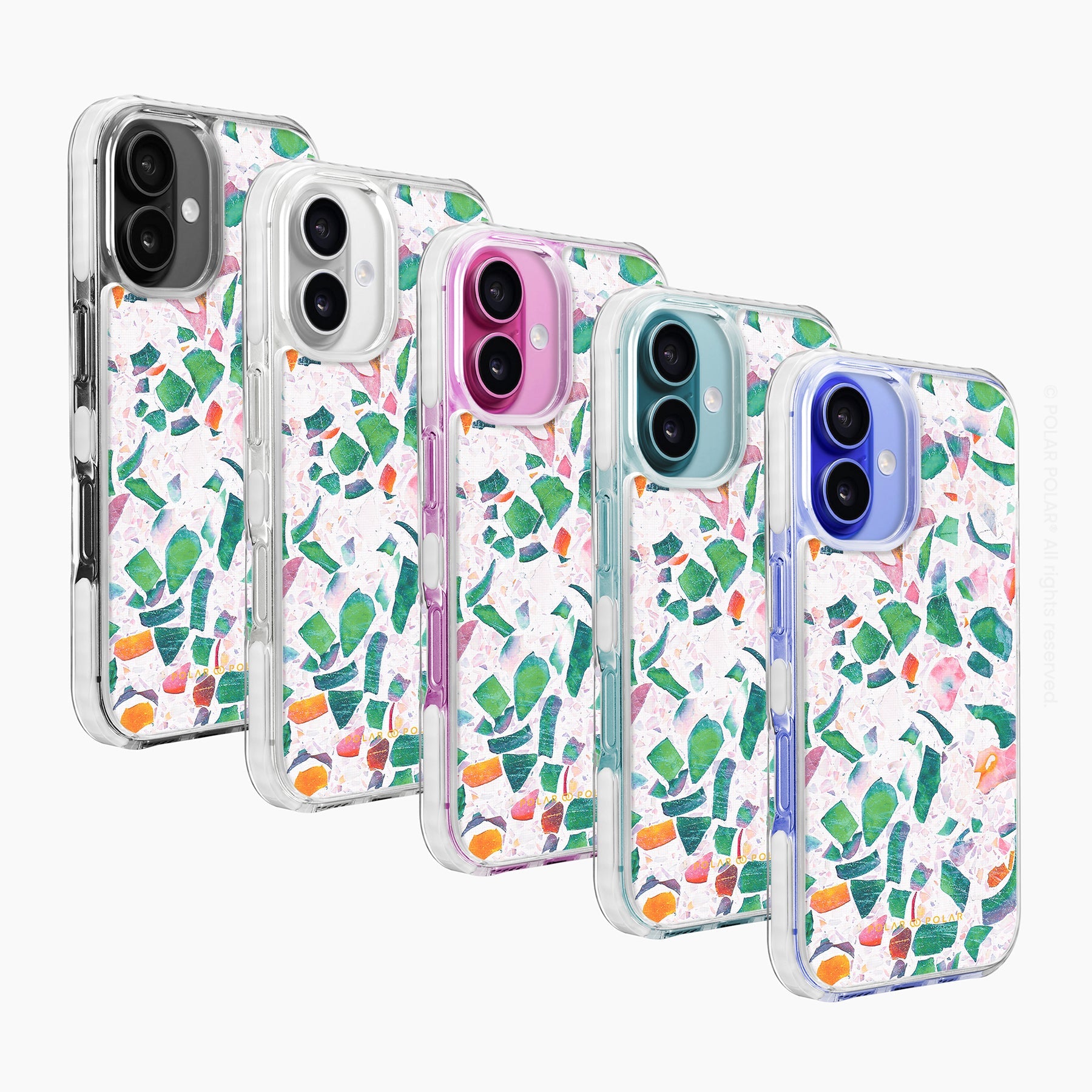 湖藍水磨石 - iPhone 16 透明邊防摔 MagSafe 手機殼