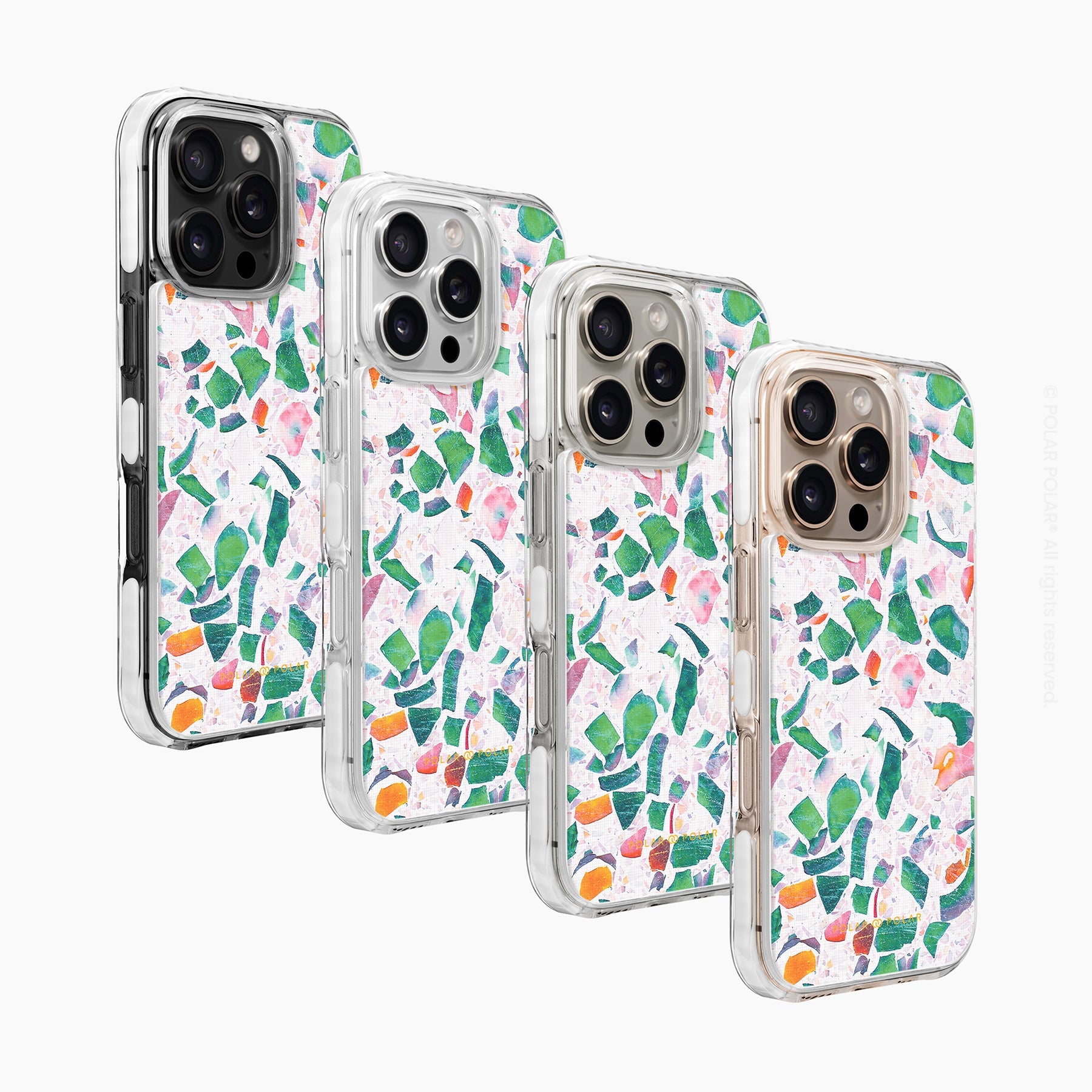 湖藍水磨石 - iPhone 16 Pro 透明邊防摔 MagSafe 手機殼