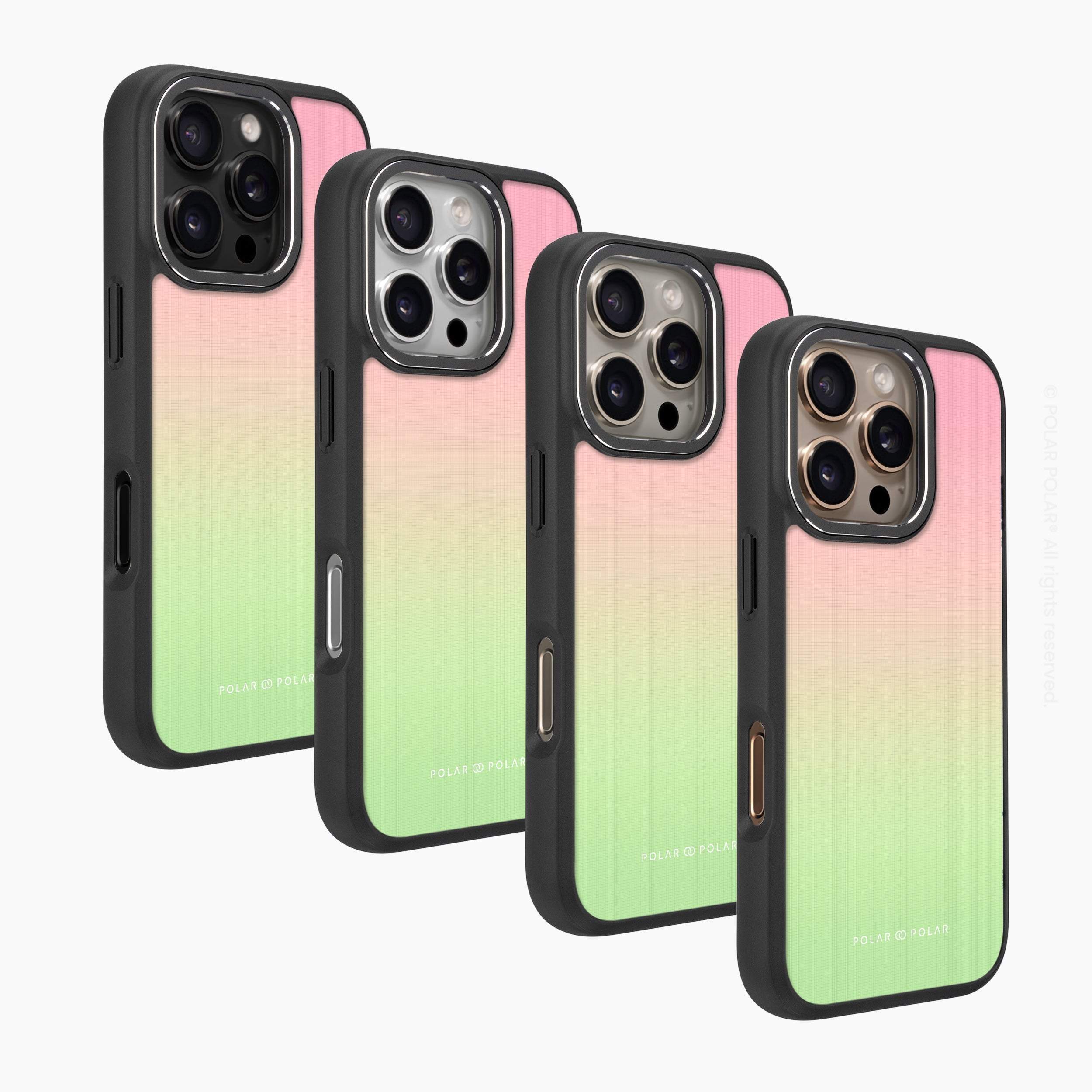 西瓜冰粉彩 - iPhone 16 Pro 黑磨砂防摔 MagSafe 手機殼