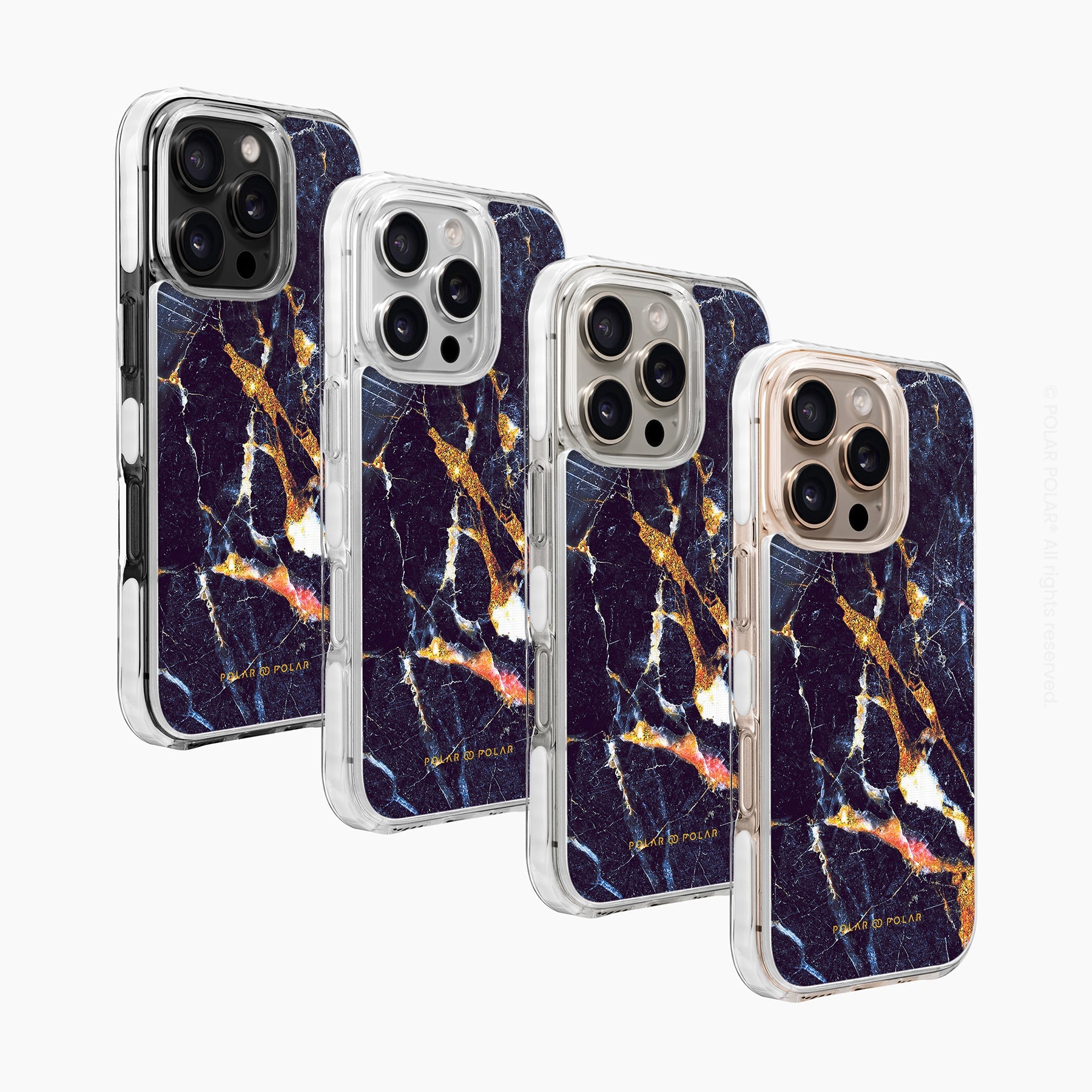冬之森林石紋 - iPhone 16 Pro 透明邊防摔 MagSafe 手機殼