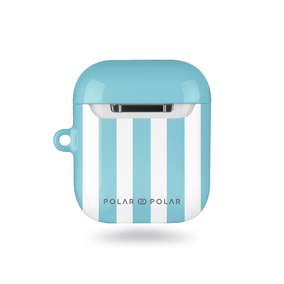 淡藍色直紋 AirPods 保護殼