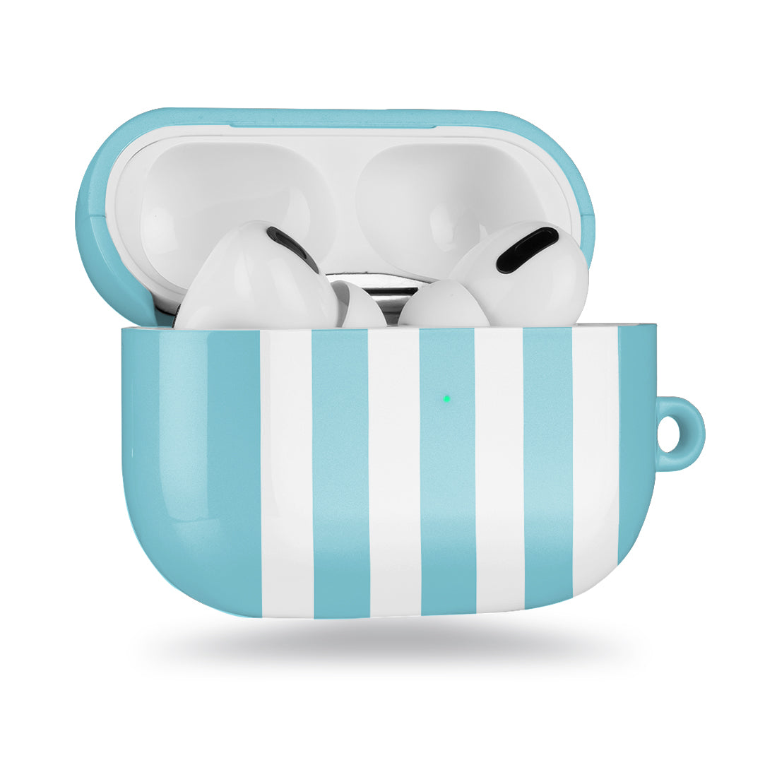 淡藍色直紋 AirPods Pro 客製化保護殼