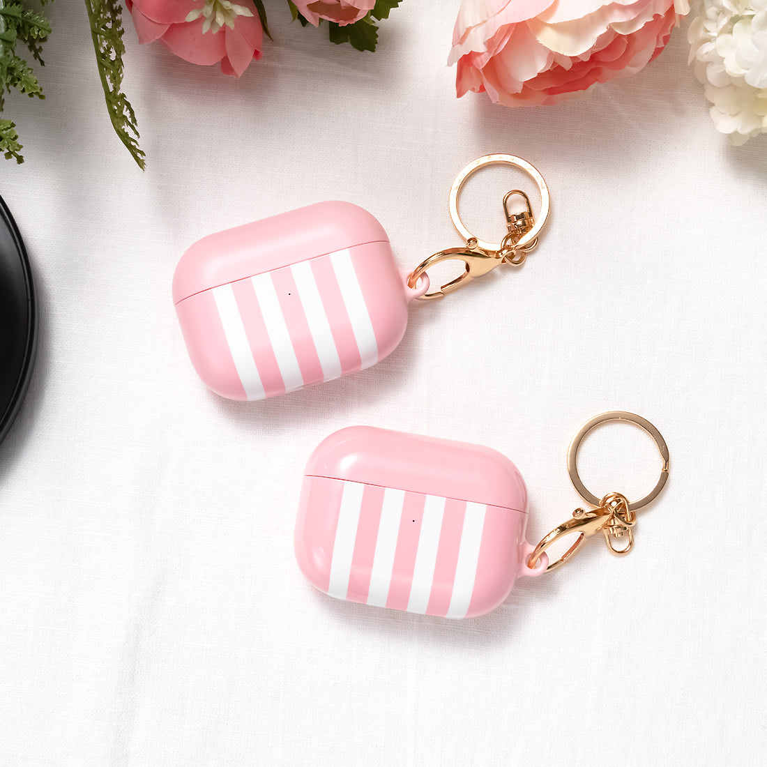淺粉紅色直紋 AirPods 型號