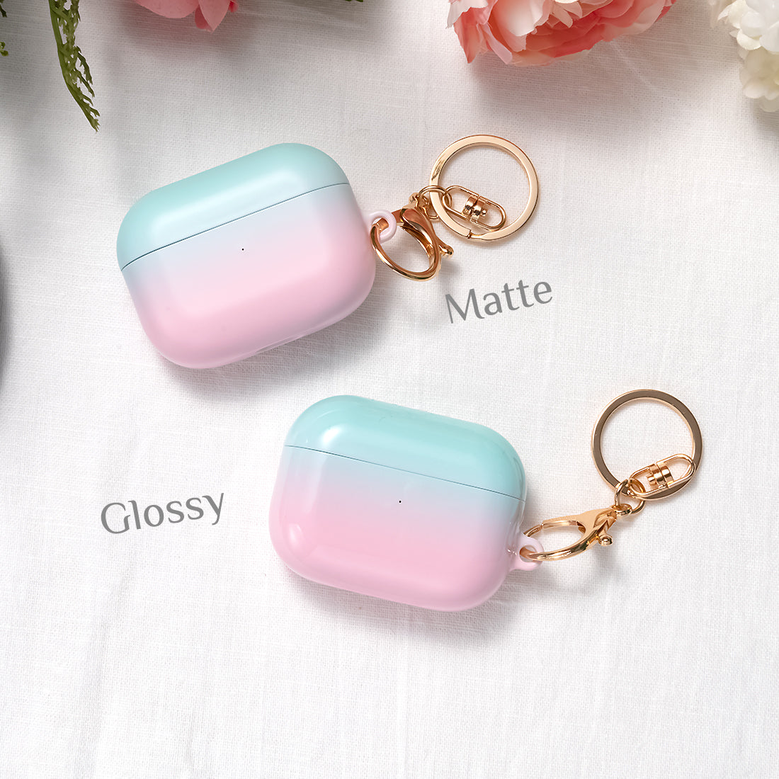 藍粉紅粉彩 | 客製化 AirPods 3 保護殼