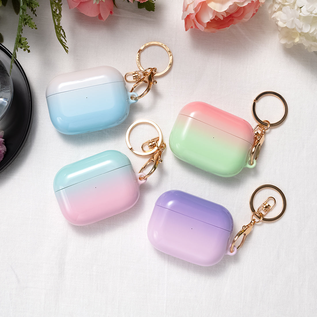藍粉紅粉彩 | 客製化 AirPods 3 保護殼