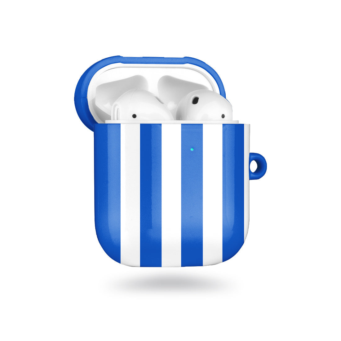 藍色直紋 AirPods 客製化保護殼