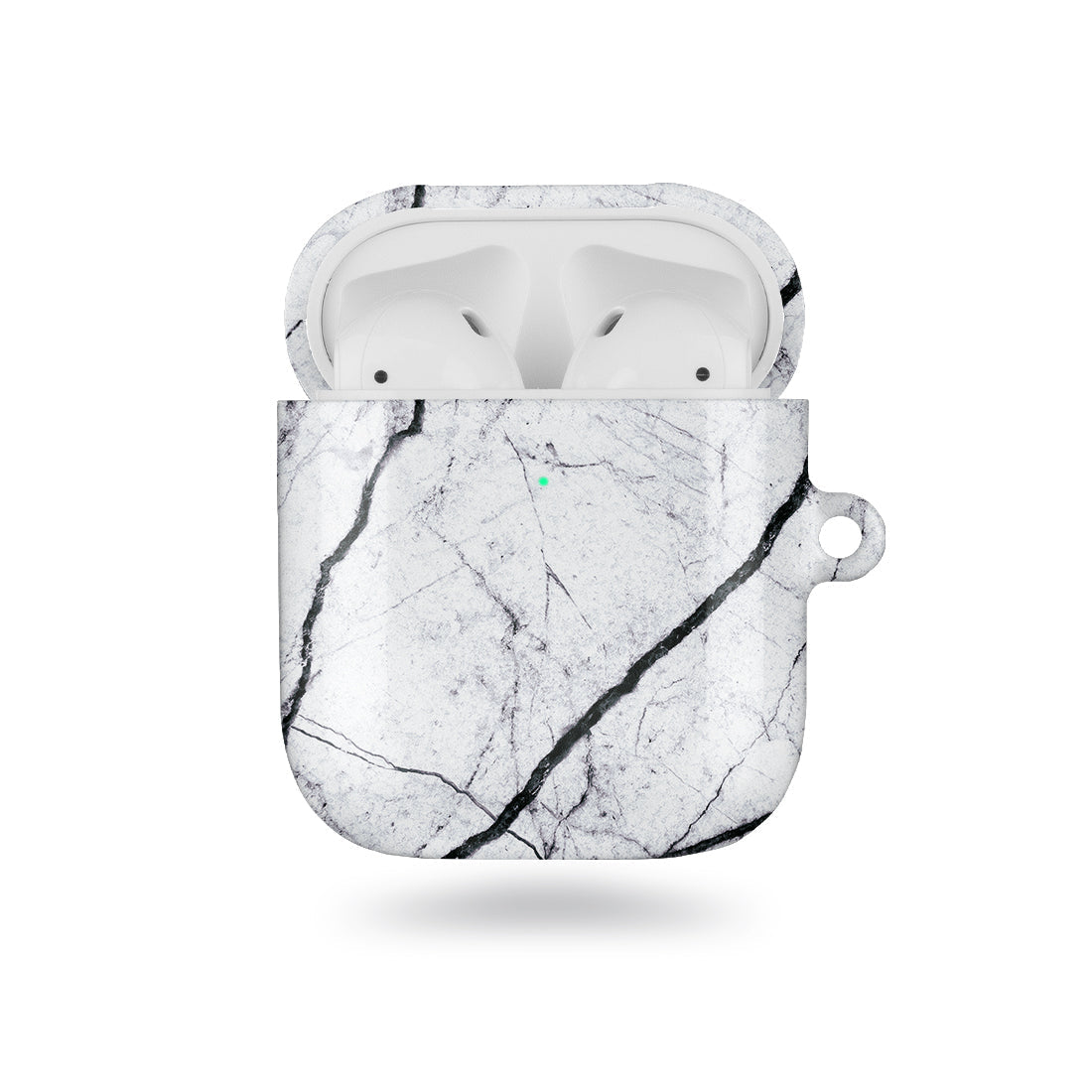 經典白色雲石紋 AirPods 客製化保護殼