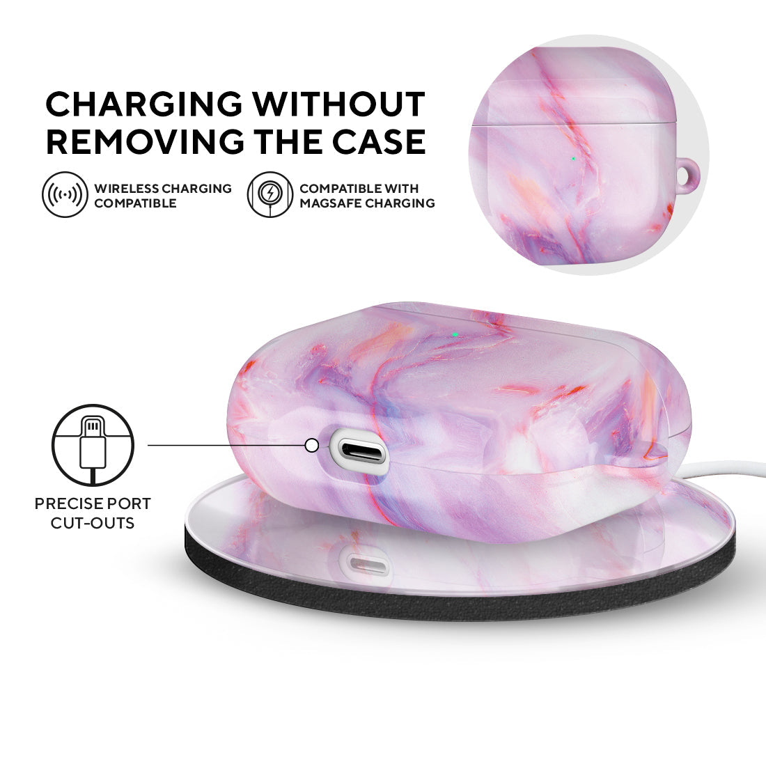 甜美棉花糖紋 | 客製化 AirPods 3 保護殼